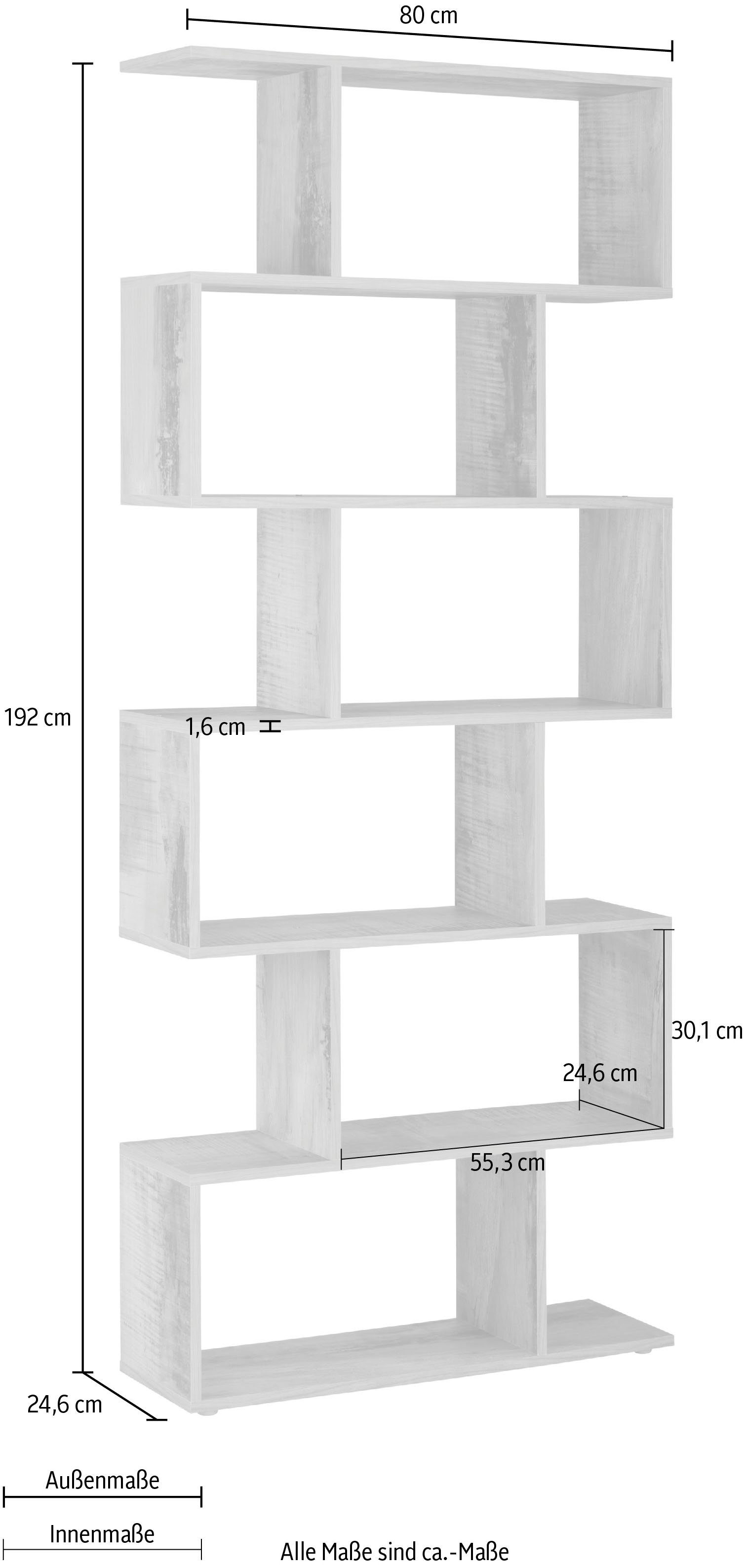 INOSIGN Ordnerrek Calli Regal in modern ontwerp, breedte 80 cm x hoogte 192 cm, gemaakt in Italië