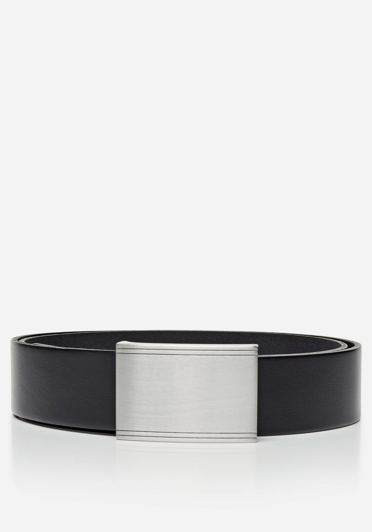 MONTI Leren riem Potsdam 3,5 cm breed, klassiek-business, koppelgesp