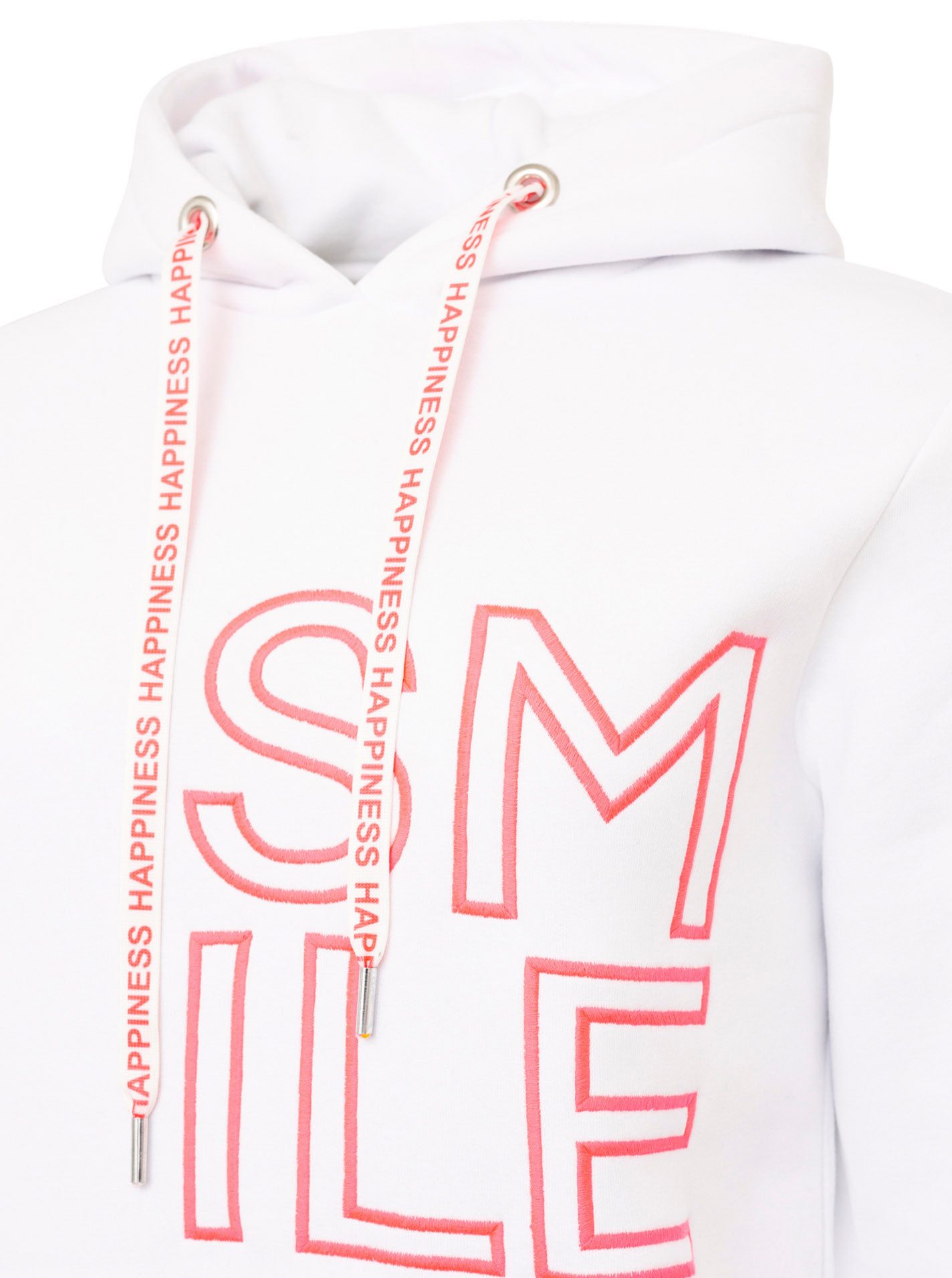 Zwillingsherz Hoodie "Alissa 2.0" met smile borduurwerk voor en achter