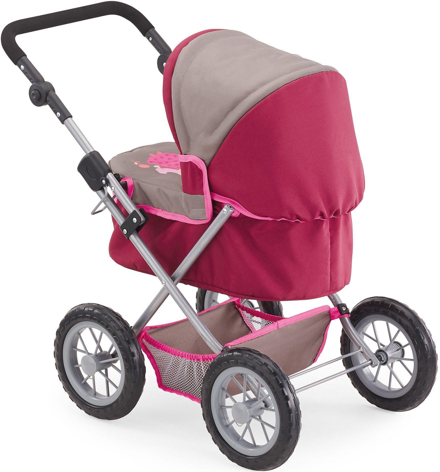 Bayer Poppenwagen Trendy, rood/bruin