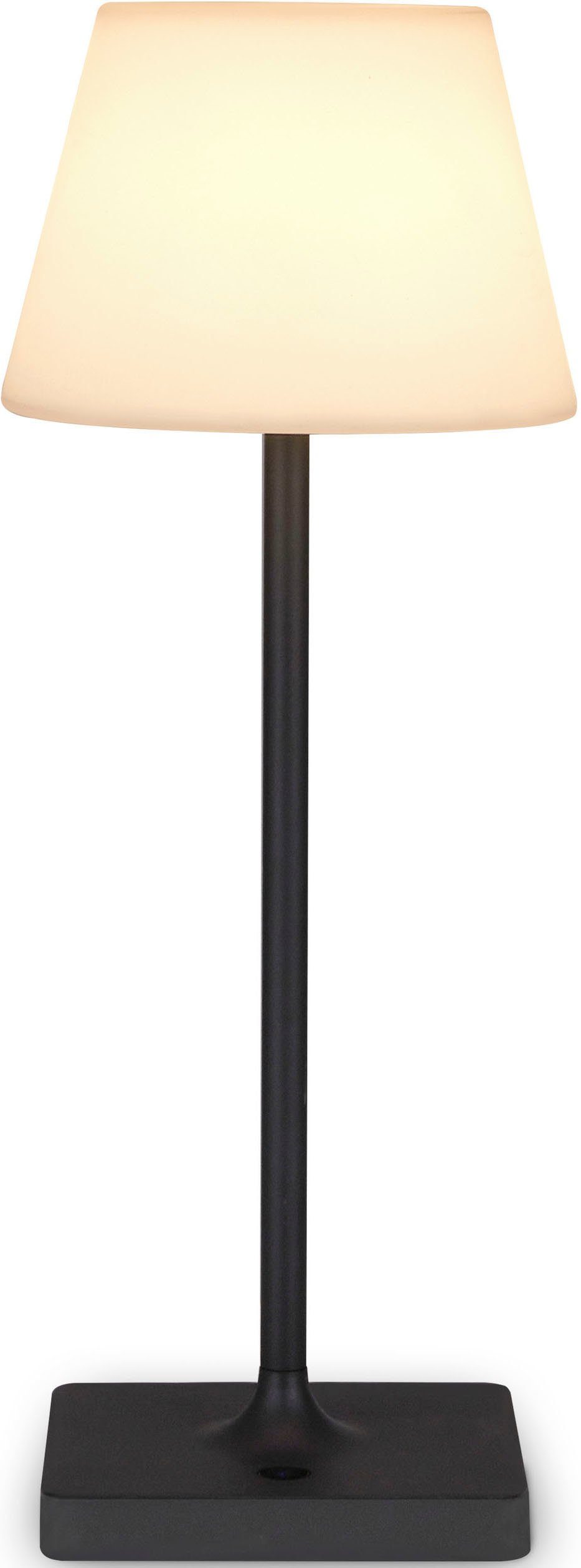 Paco Home Tafellamp Chris In en outdoor tuin LED accu lamp oplaadbaar IP44 dimbaar