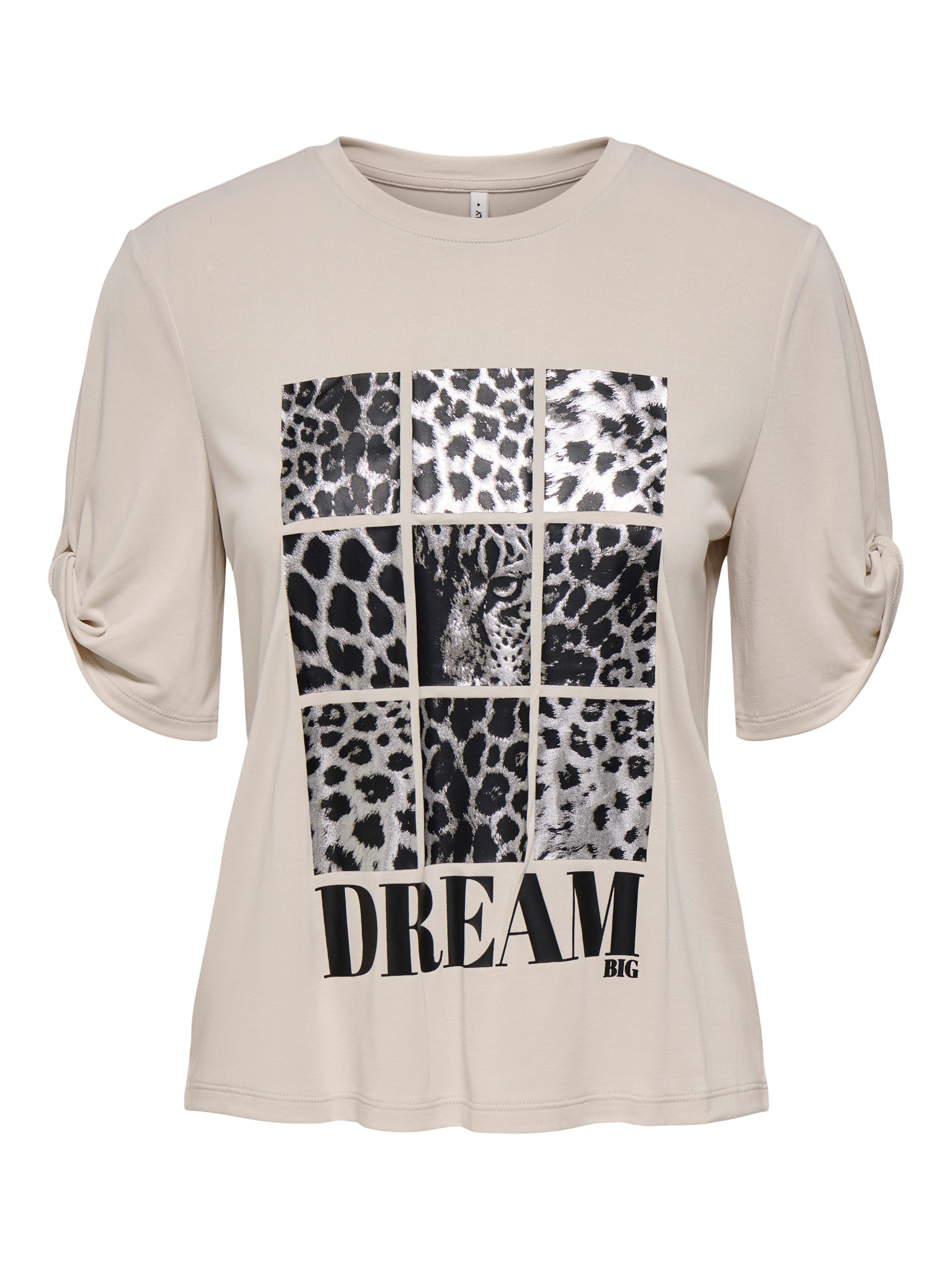 Only Shirt met korte mouwen ONLFREE LIFE S/S CREATE TOP BOX JRS