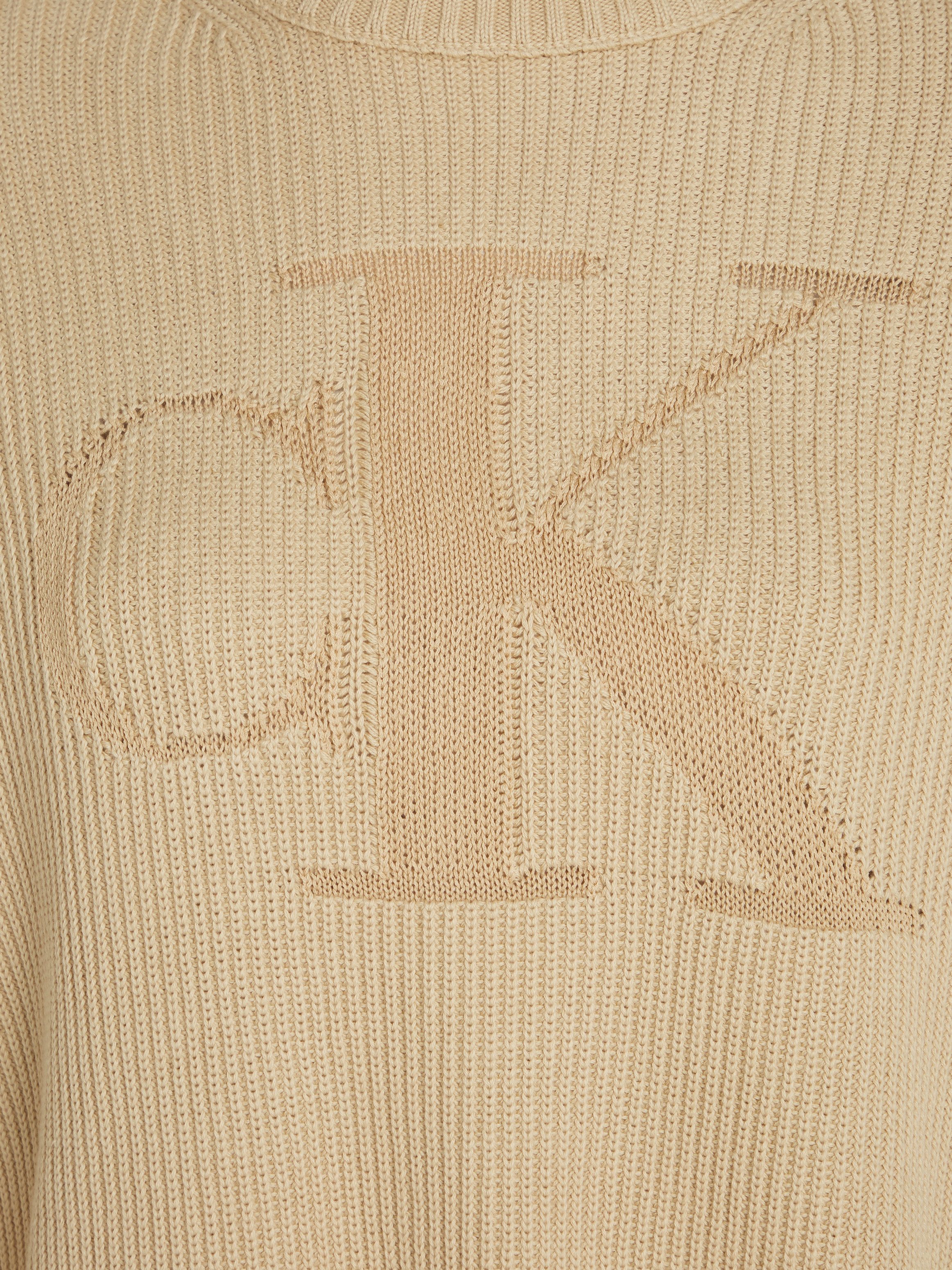 Calvin Klein Trui met staande kraag LOGO INTARSIA REGULAR SWEATER