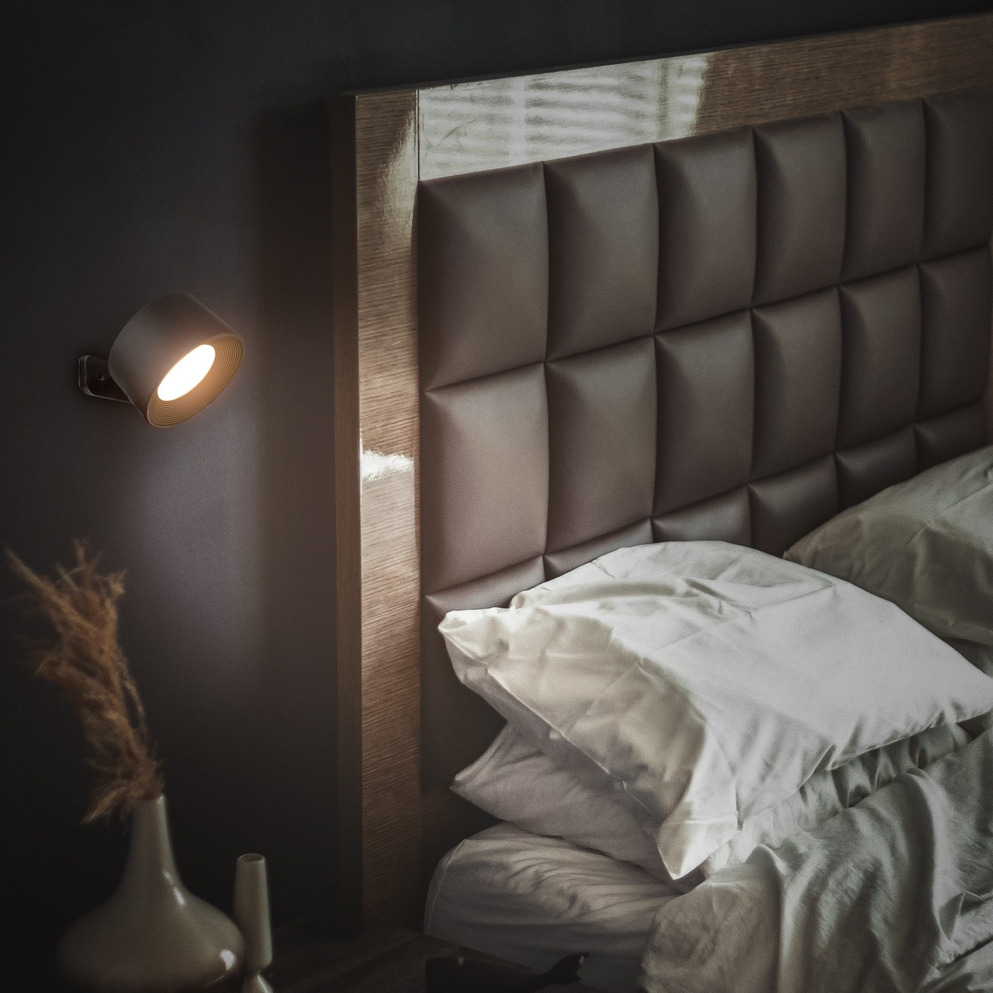 B.K.Licht Led-wandlamp BKL1597 Magnetische accu wandlamp, 3-niveau dimmer, met USB-C