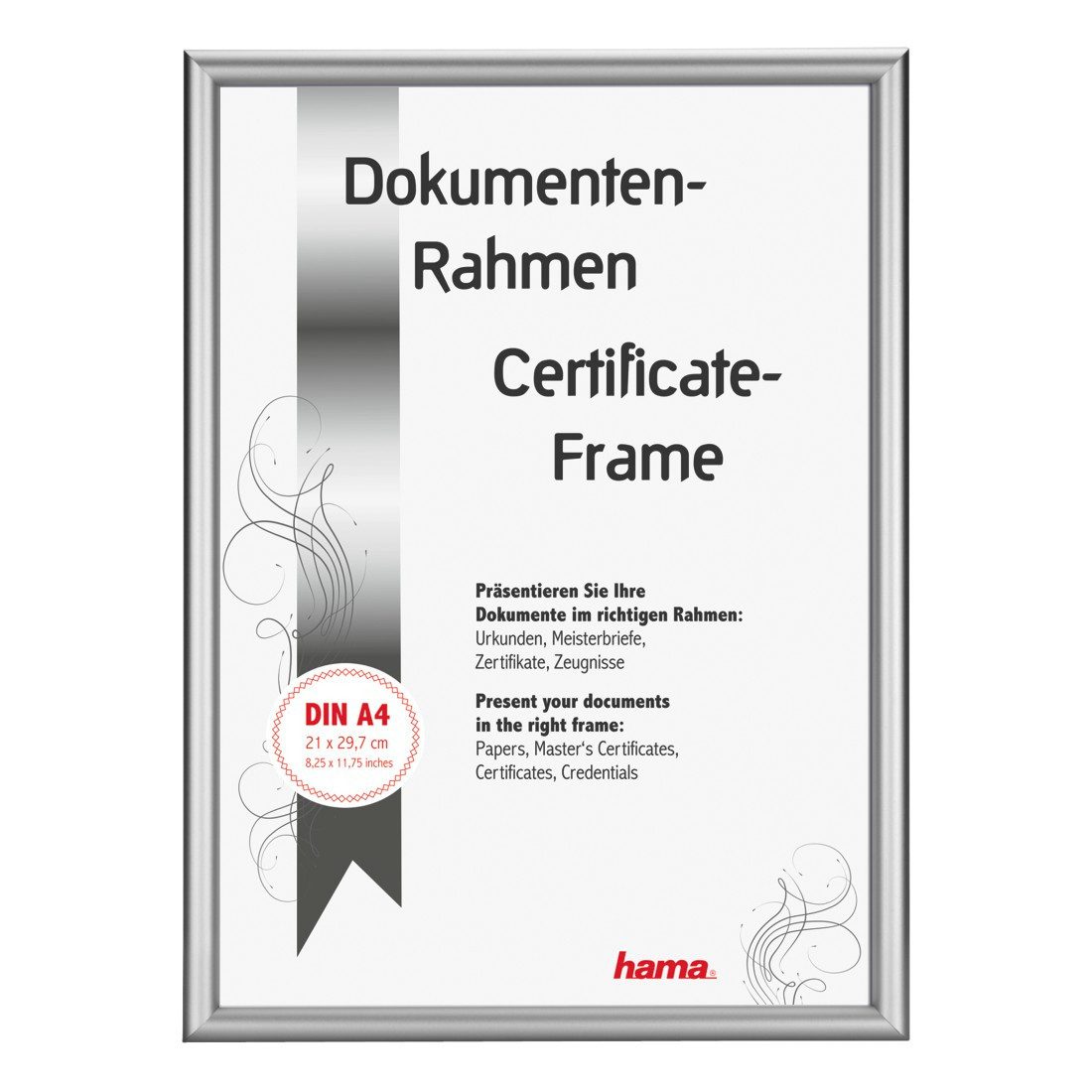 Hama Fotolijstje Fotolijst, aluminium lijst, onbreekbaar van polystyreen, zilverkleur fotolijsten zilver(kleur)