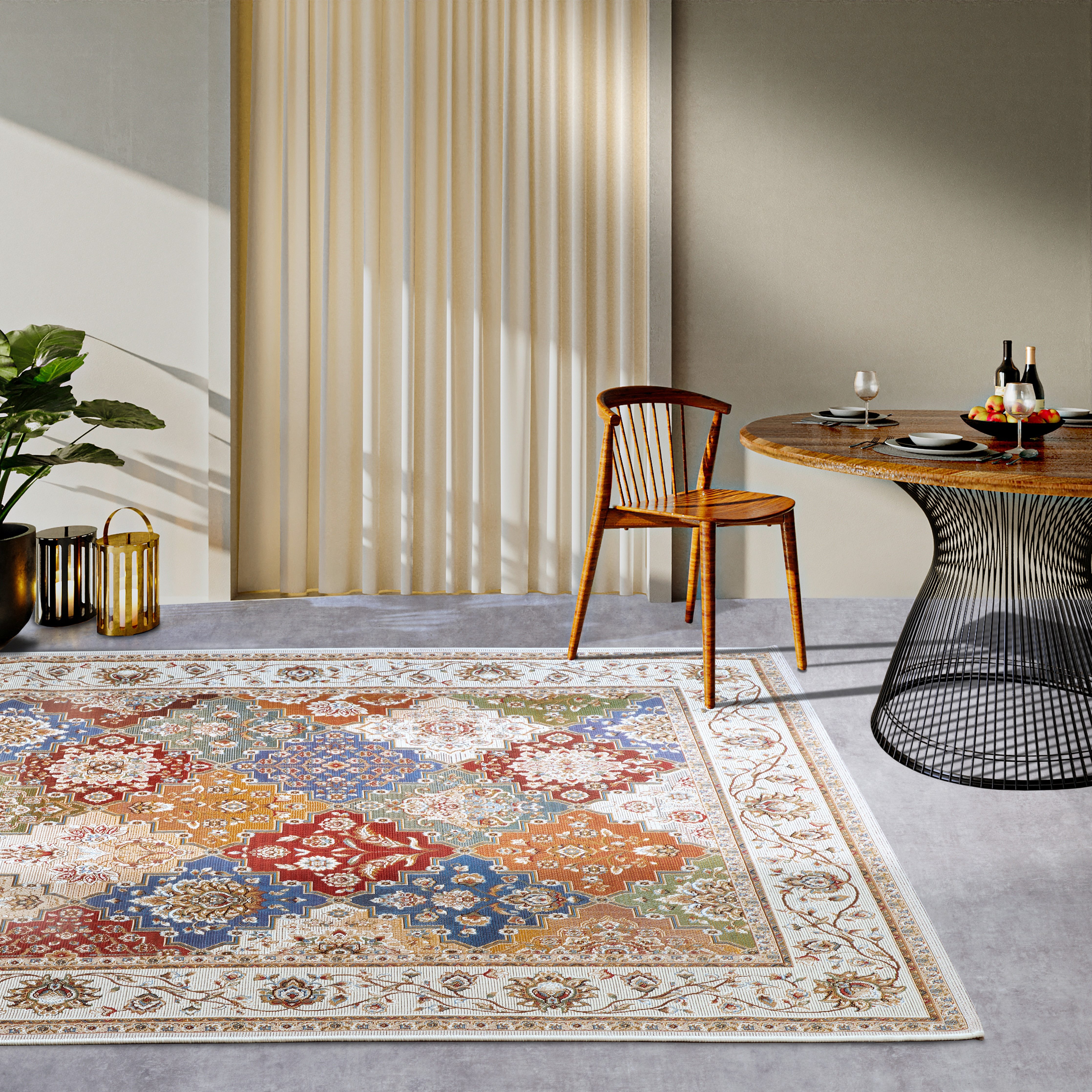 Villeroy & Boch Outdoorkleed Pierre Buiten, vlakweefsel, weerbestendig, balkon, tuin, klassiek, terras