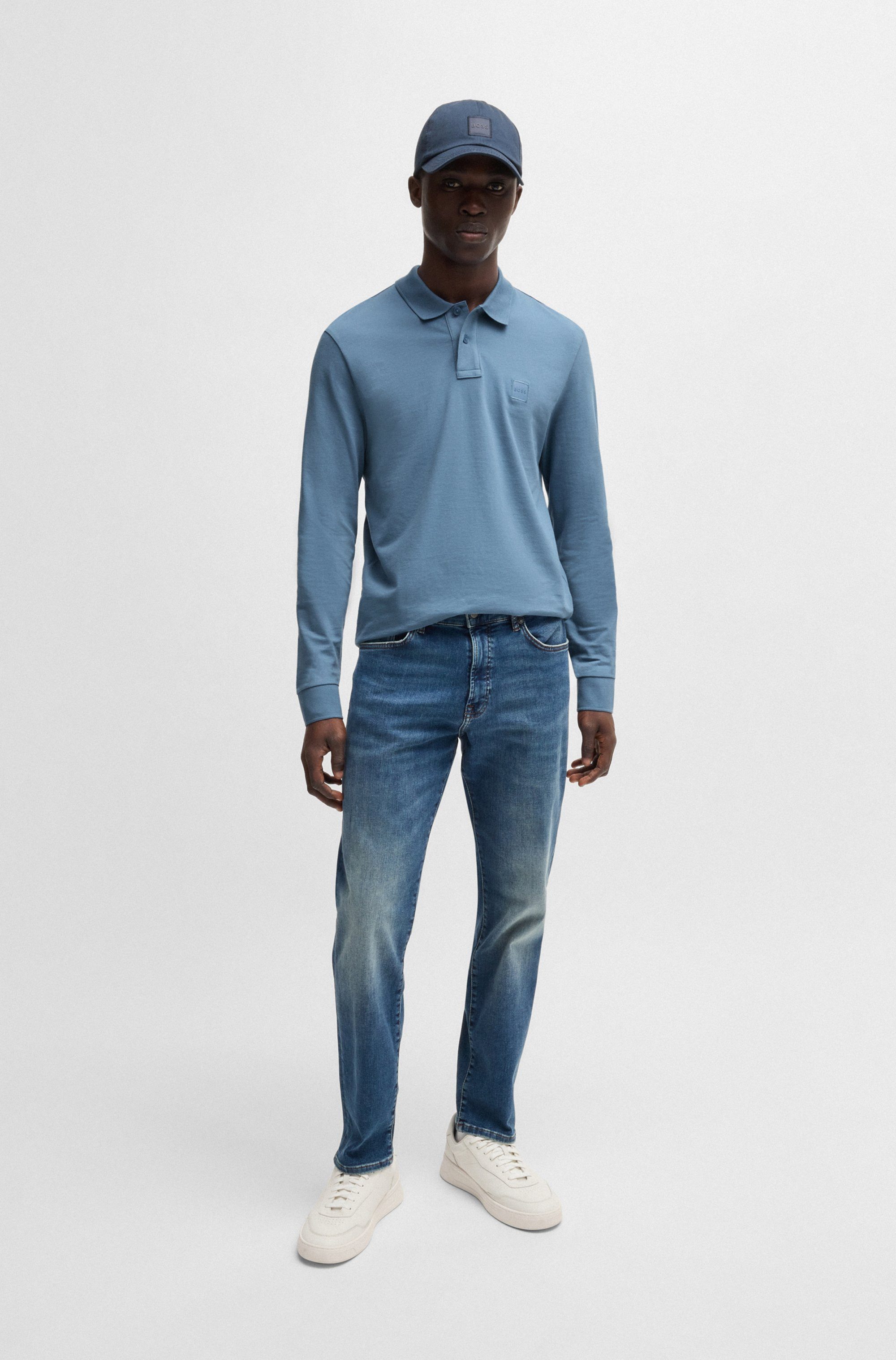 Boss Orange Poloshirt Passerby met boss badge