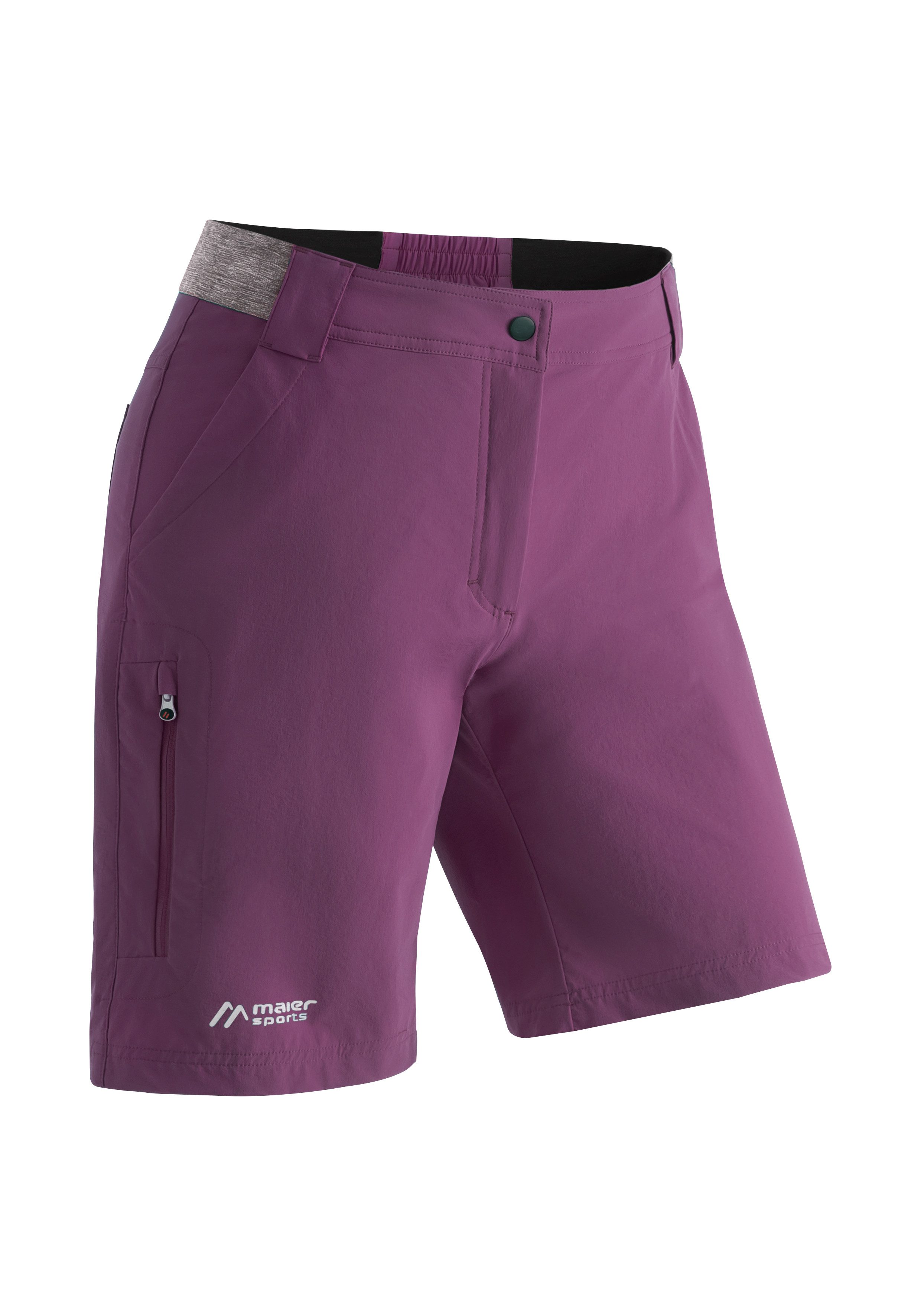 Maier Sports Functionele short Norit Short W Dames shorts, korte outdoor-broek, bermuda met 5...