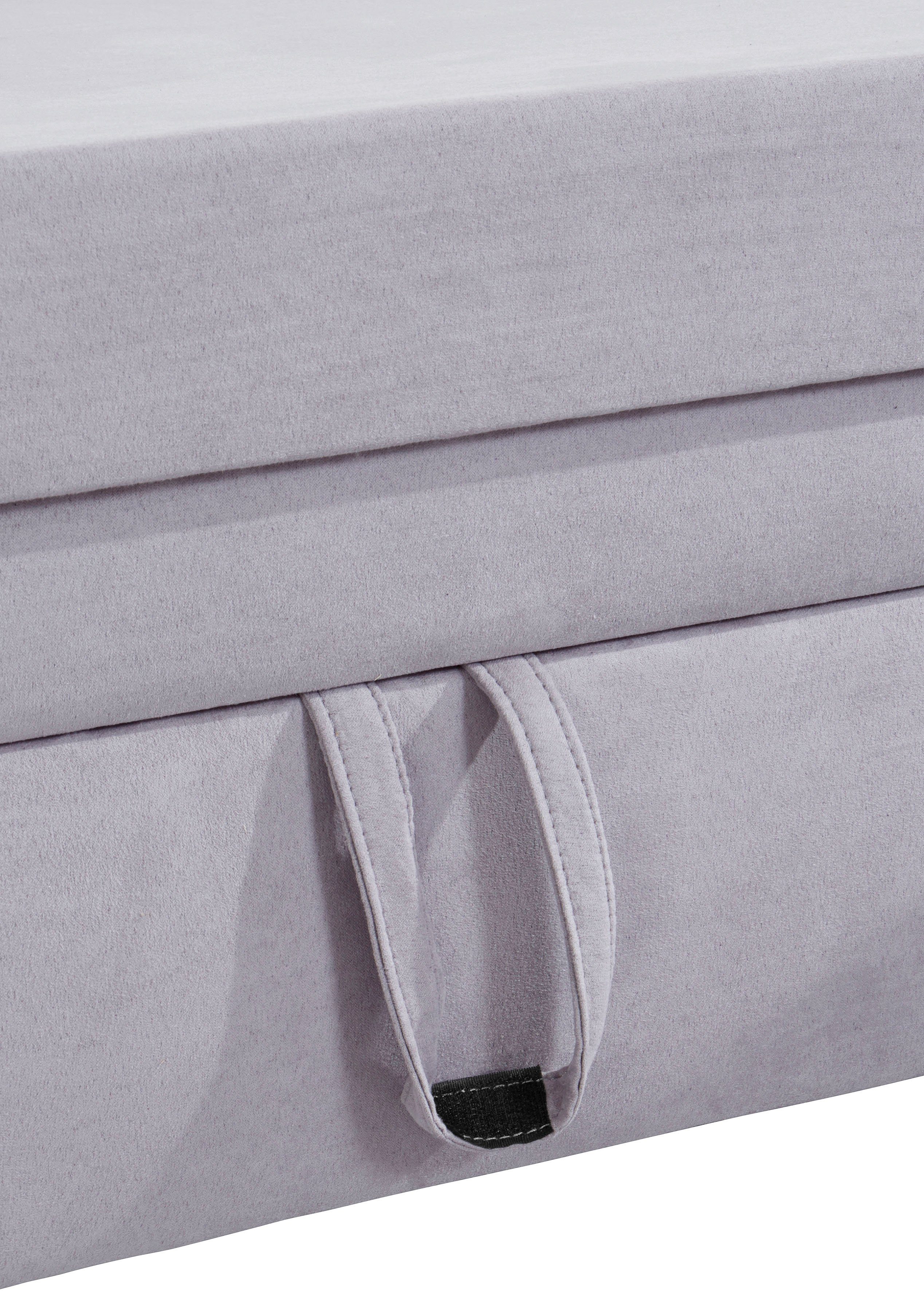 Places of Style Hoekbank Lolland L-vorm Naar keuze met slaapfunctie en bergruimte, ook met afwasbare bekleding