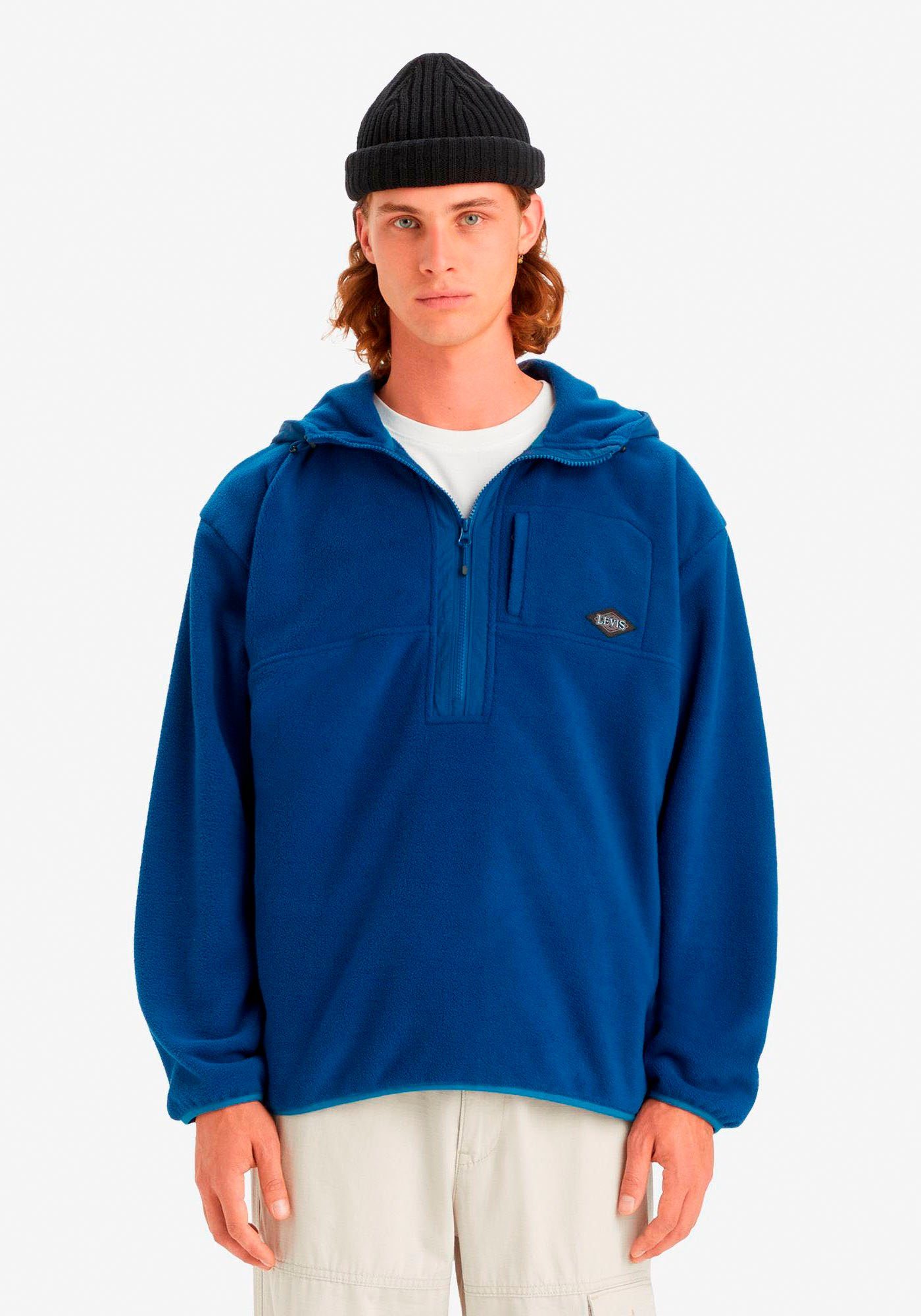 Levi's Hoodie ORBIT HALF ZIP BLUES