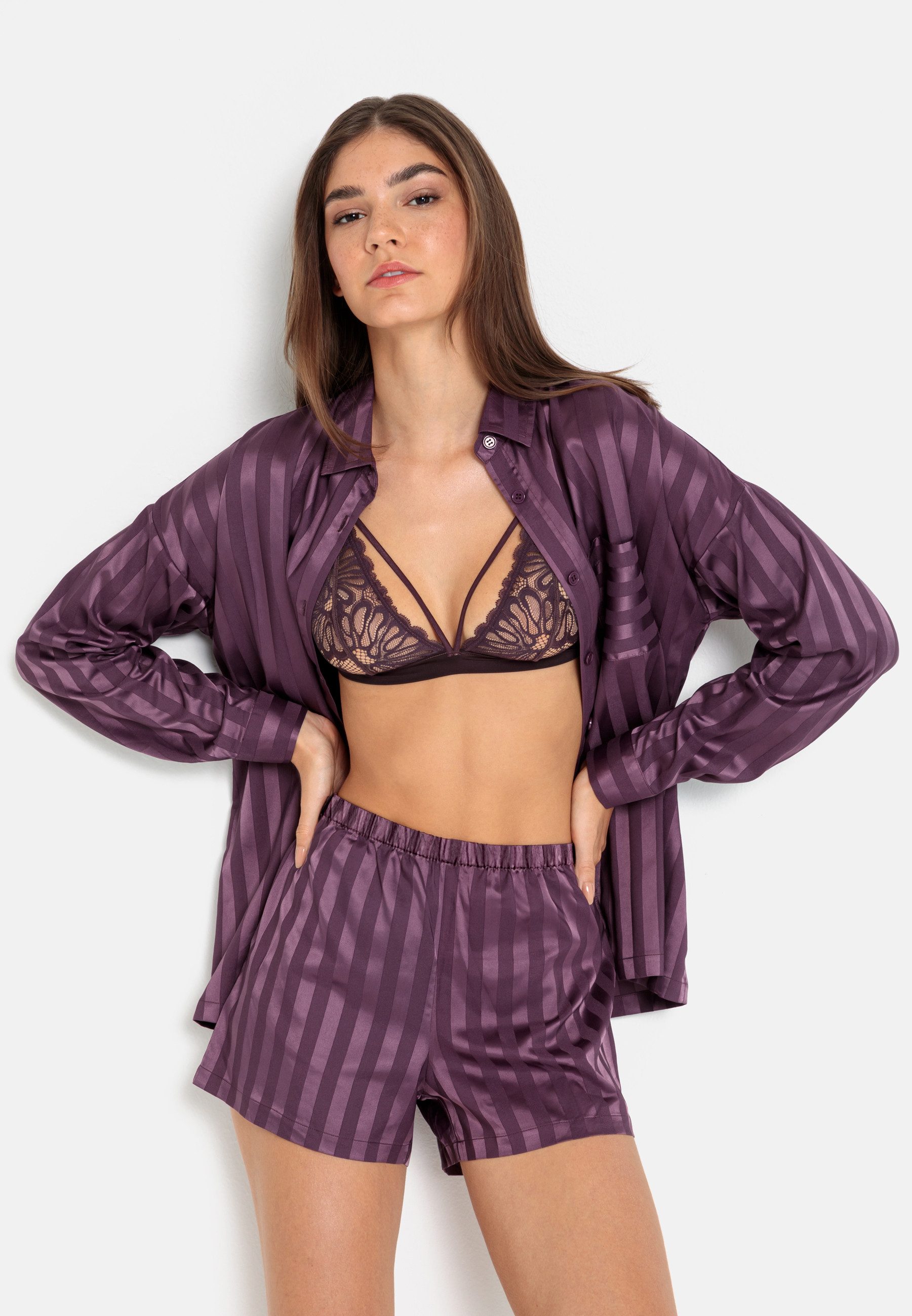 LSCN by LASCANA Shortama in wijd model (2-delig)