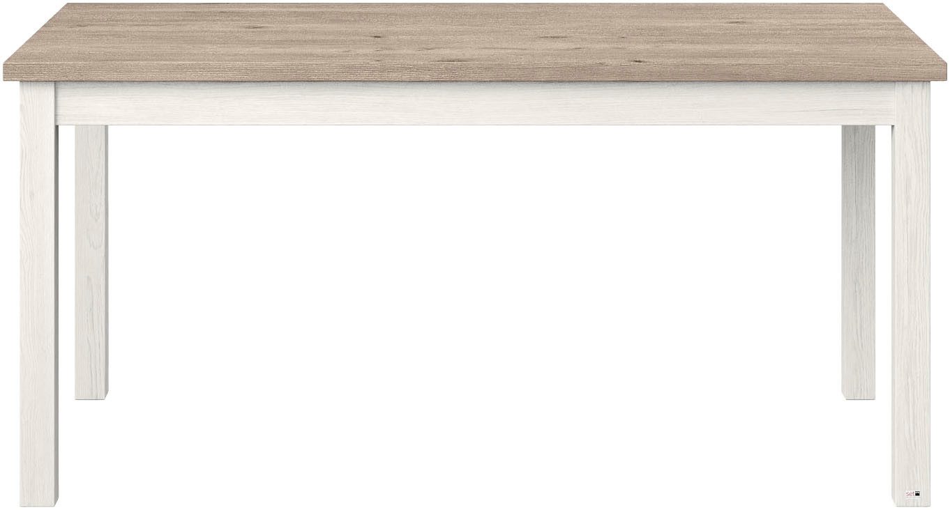 set one by Musterring Eettafel York in 3 kleurvarianten en 4 maten verkrijgbaar, met eiken plaat