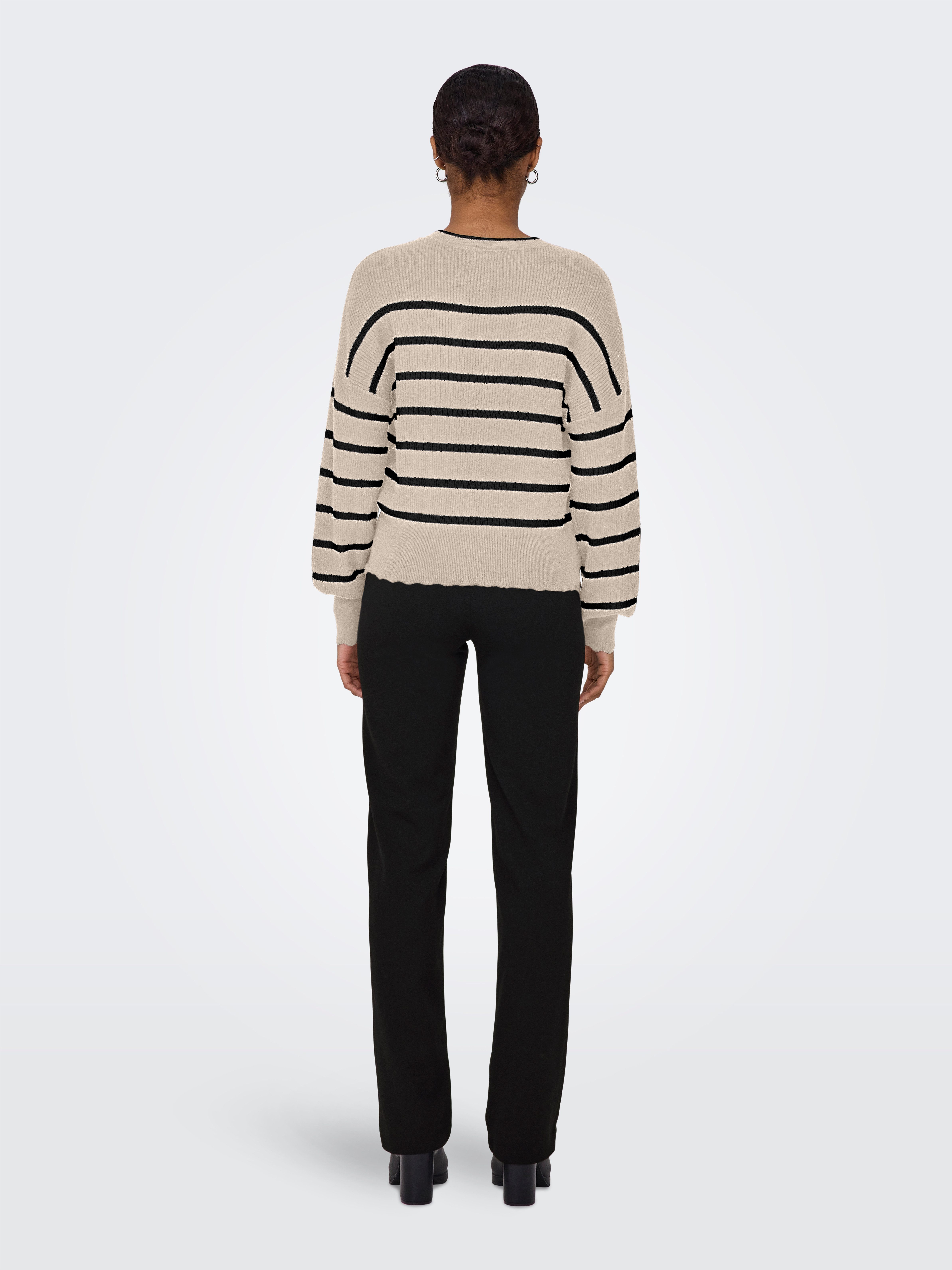 Only Trui met ronde hals ONLIBI LS O-NECK NOOS KNT