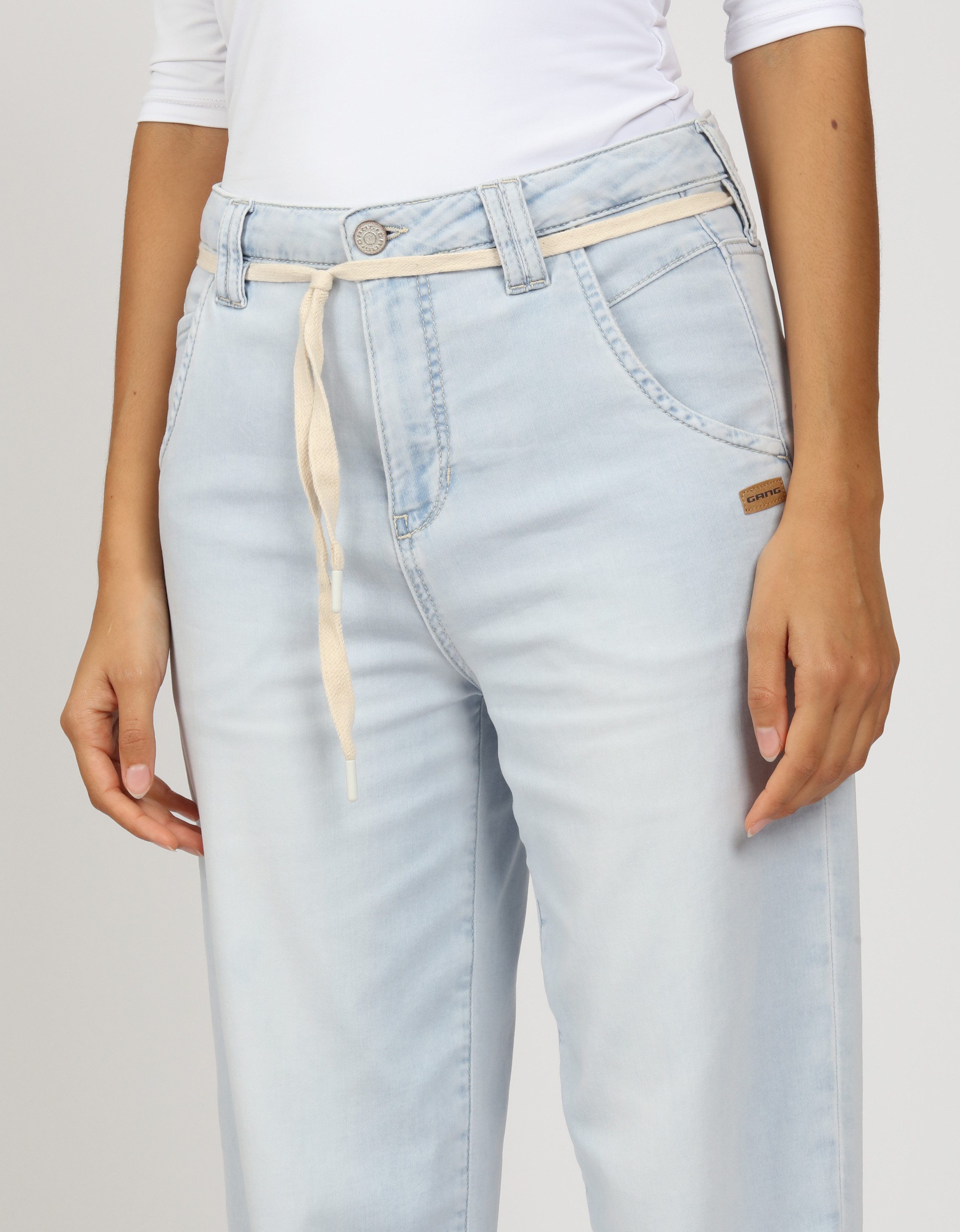 GANG 5-pocket jeans 94VIA JOGGER met koordriem en o-vorm