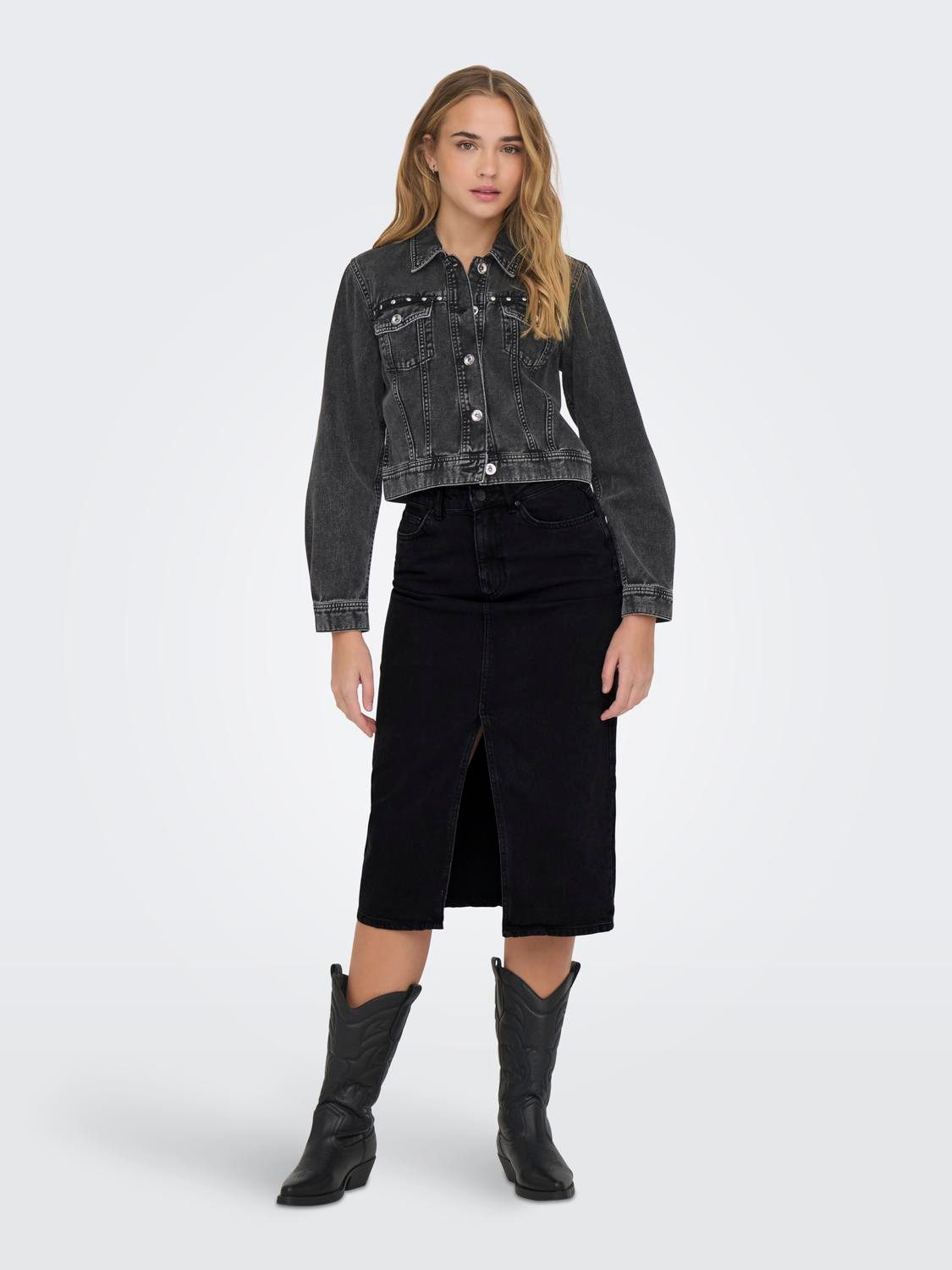 Only Jeans rok ONLBIANCA MIDI SKIRT DNM REA NOOS