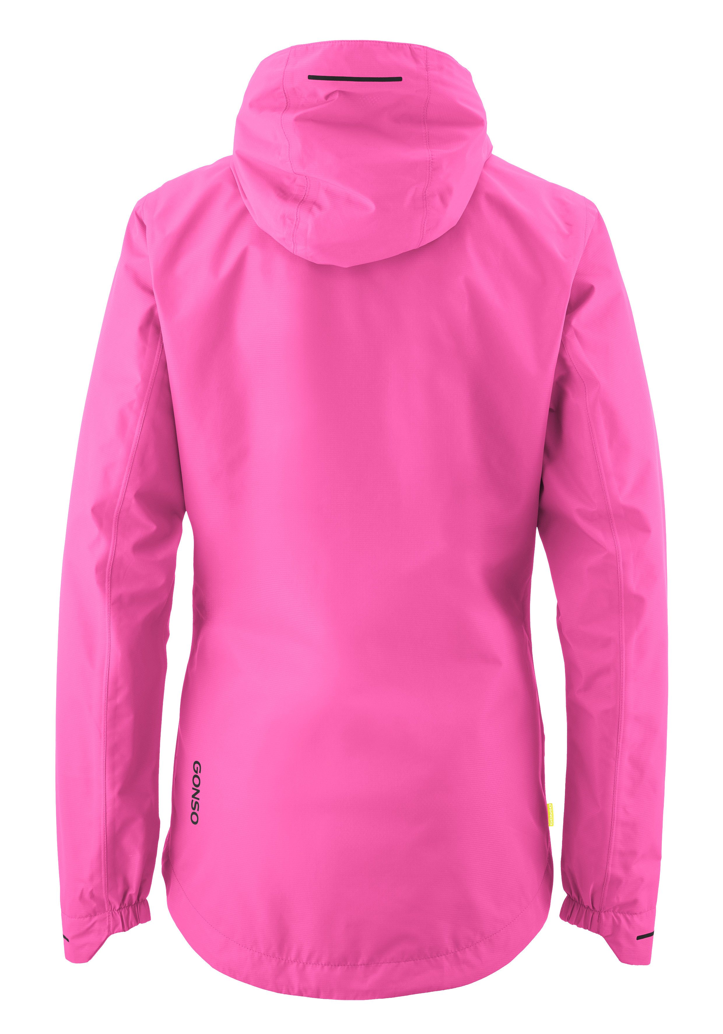 Gonso Fietsjack SAVE JACKET ESSENTIAL W Dames regenjack wind- en waterdicht, fietsjack met capuchon