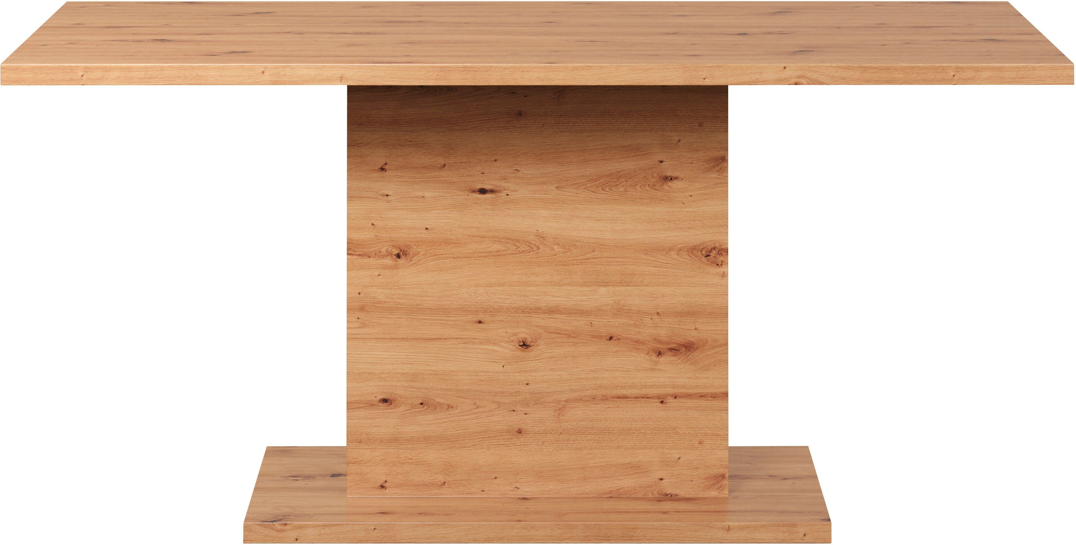 Home affaire Eettafel Ambres Zuilentafel geschikt voor 6 personen - (B/D/H) 160/80/76 cm