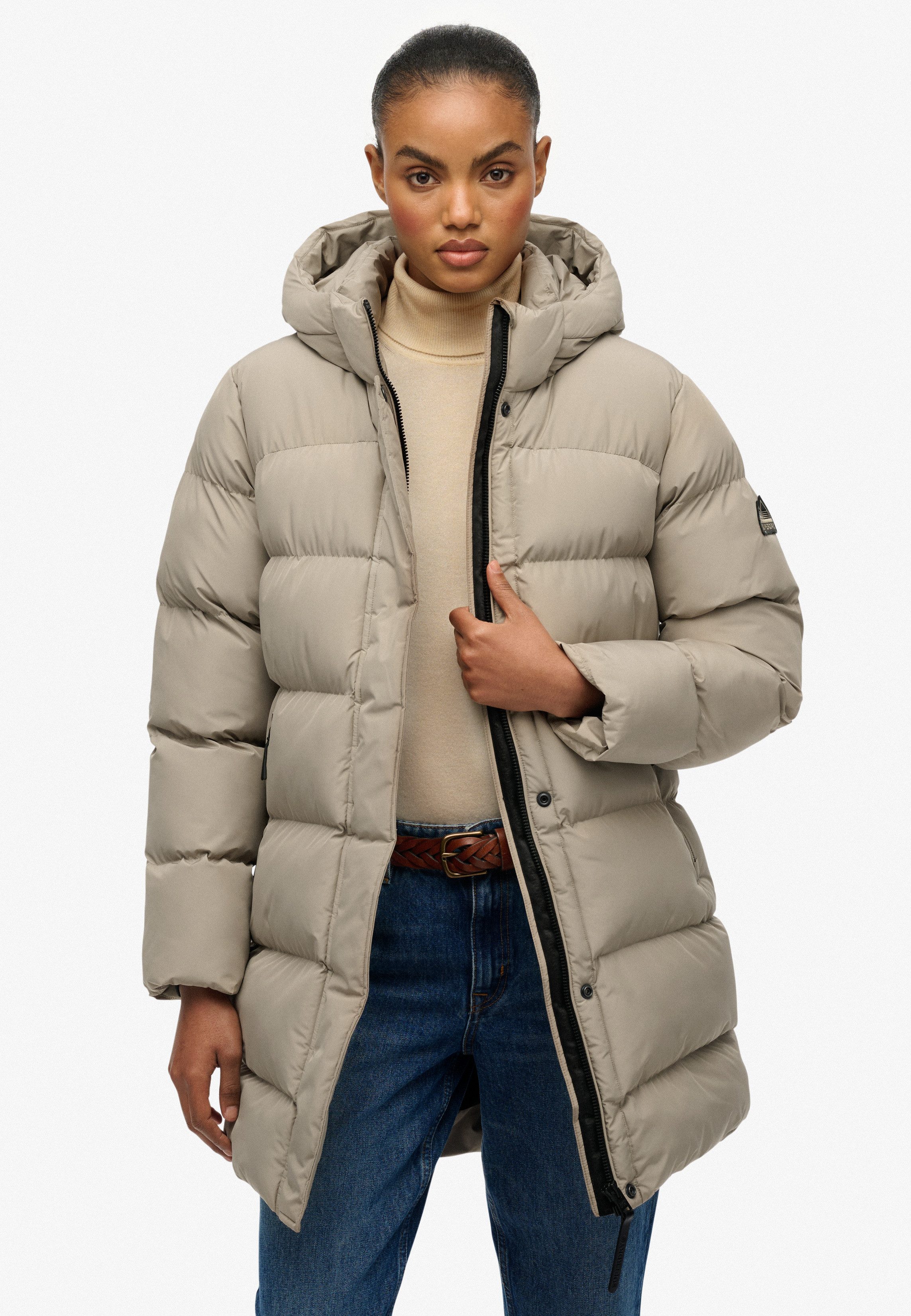 Superdry Gewatteerde jas HOODED SPORTS PUFFER MID JKT