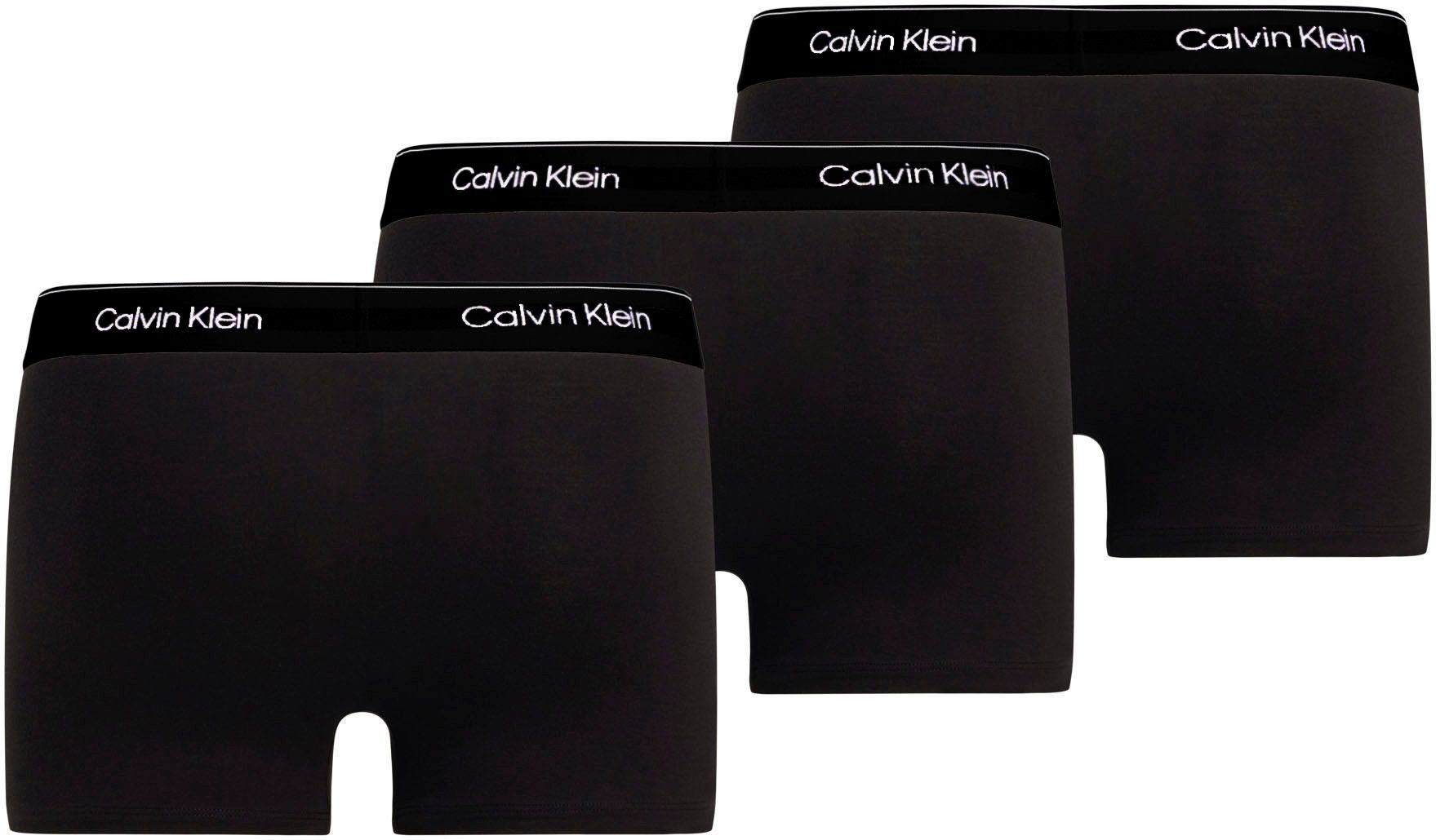 Calvin Klein Boxershort TRUNK 3PK met logo-elastische tailleband (3 stuks) (set, 3 stuks)