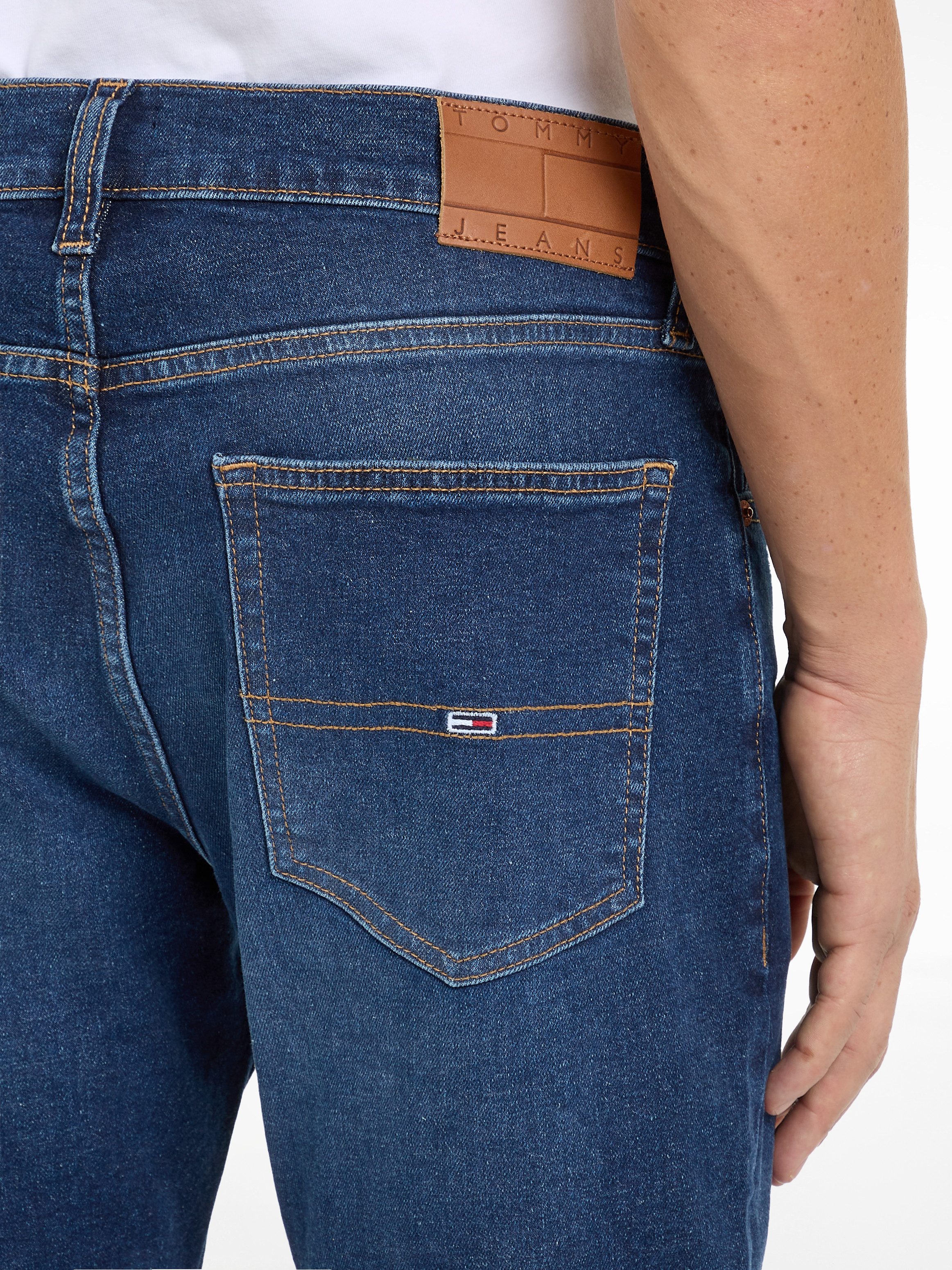 TOMMY JEANS Slim fit jeans RYAN SLIM STRAIGHT met gestempeld logo