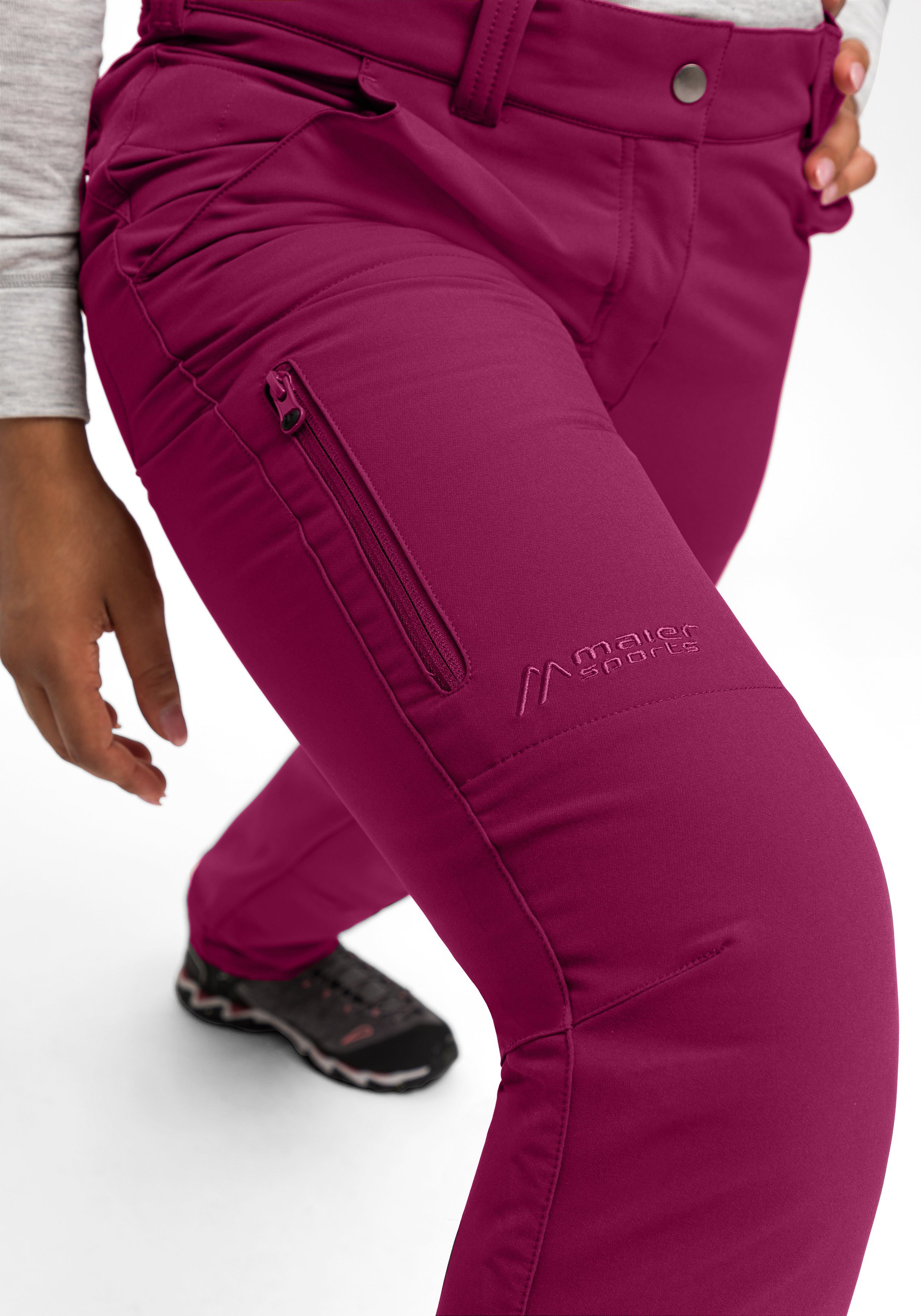 Maier Sports Functionele broek Helga warme dames outdoorbroek, robuuste wandelbroek, regular fit