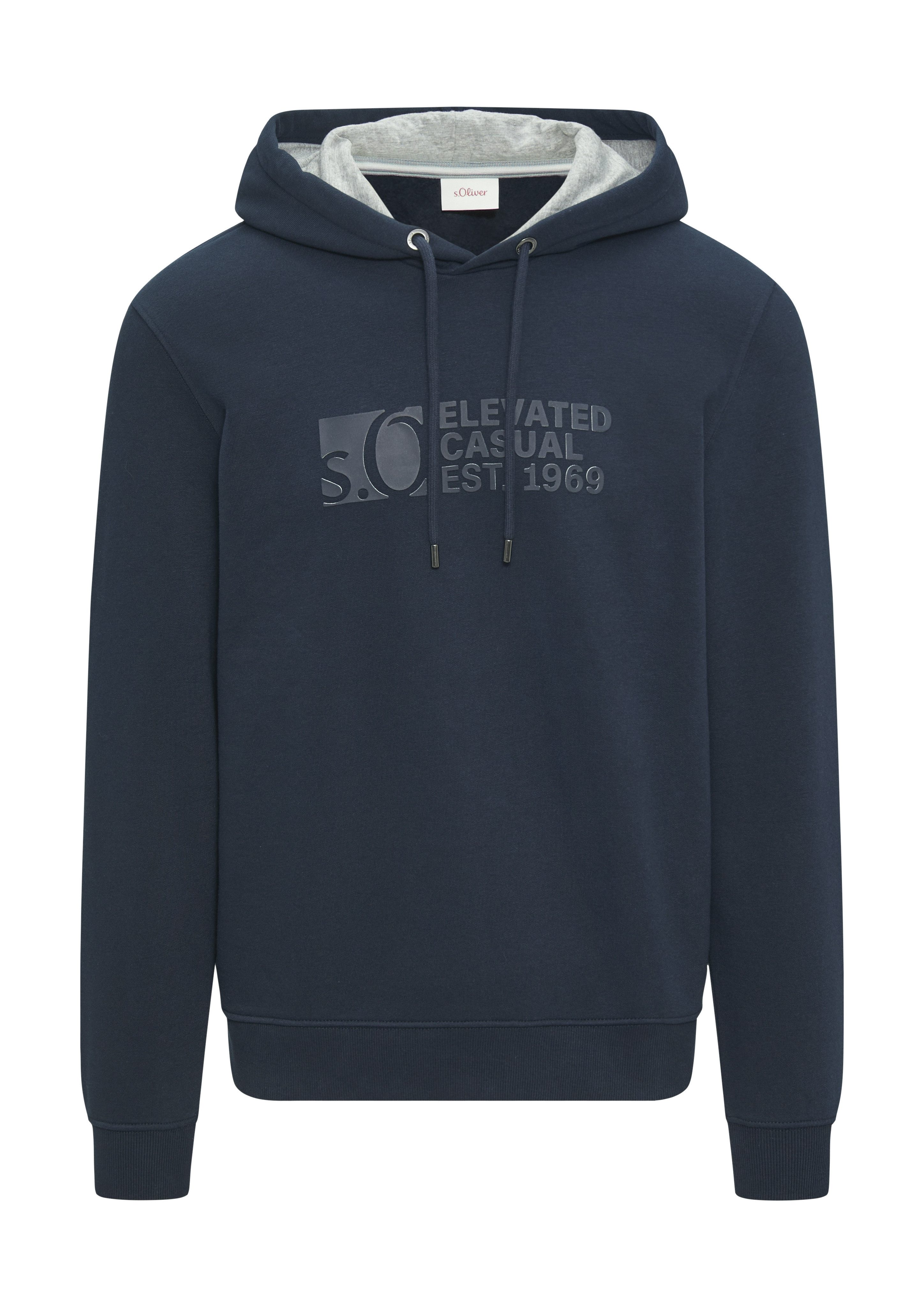 s.Oliver Hoodie met frontprint