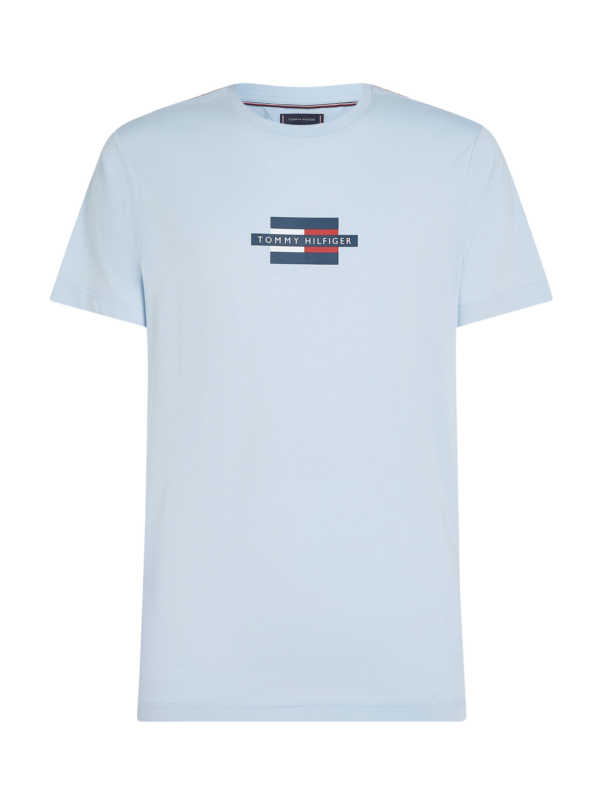 Tommy Hilfiger Shirt met korte mouwen FLAG BOX TEE Met een ronde hals