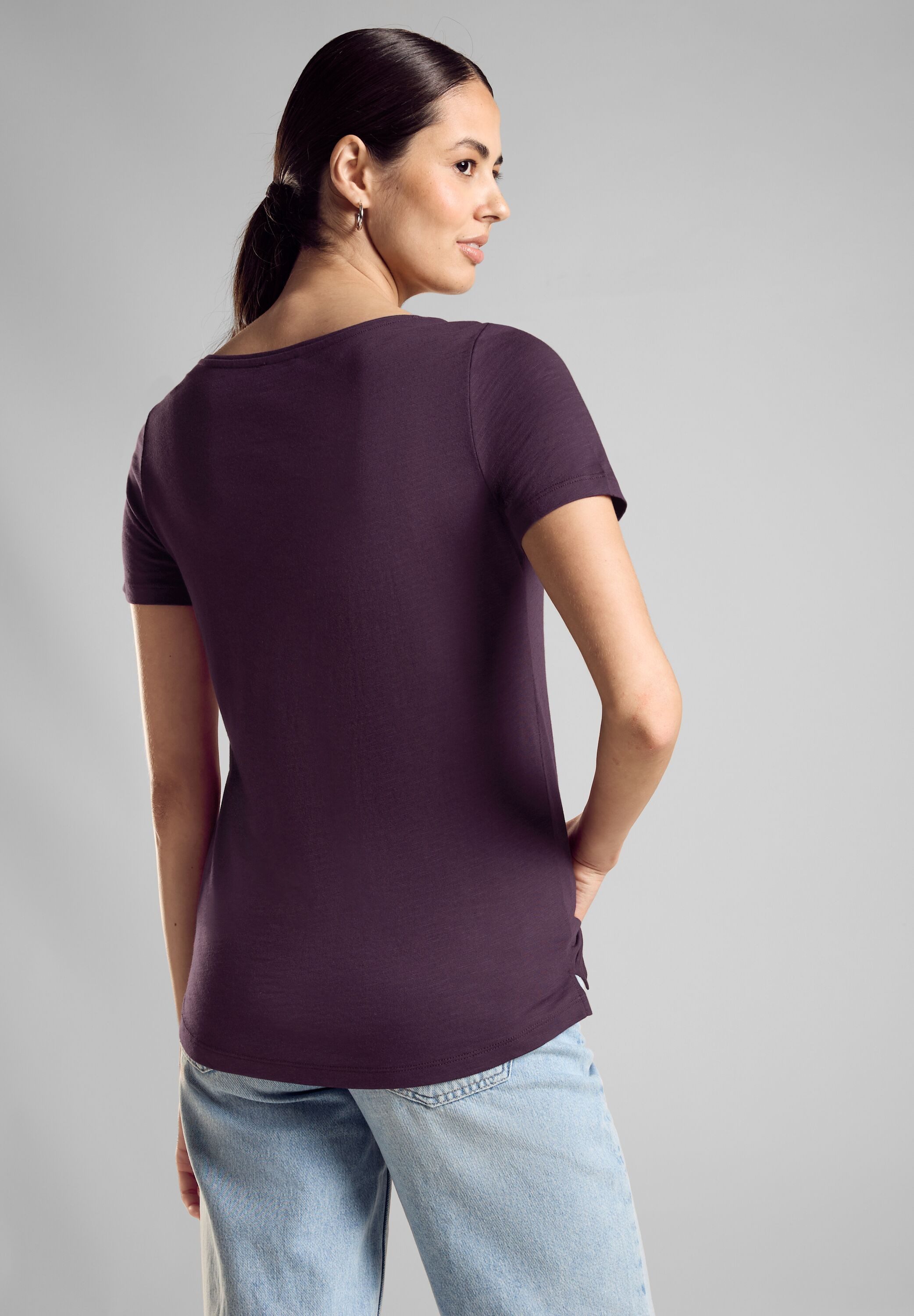 STREET ONE T-shirt Style Gerda met een langere achterkant