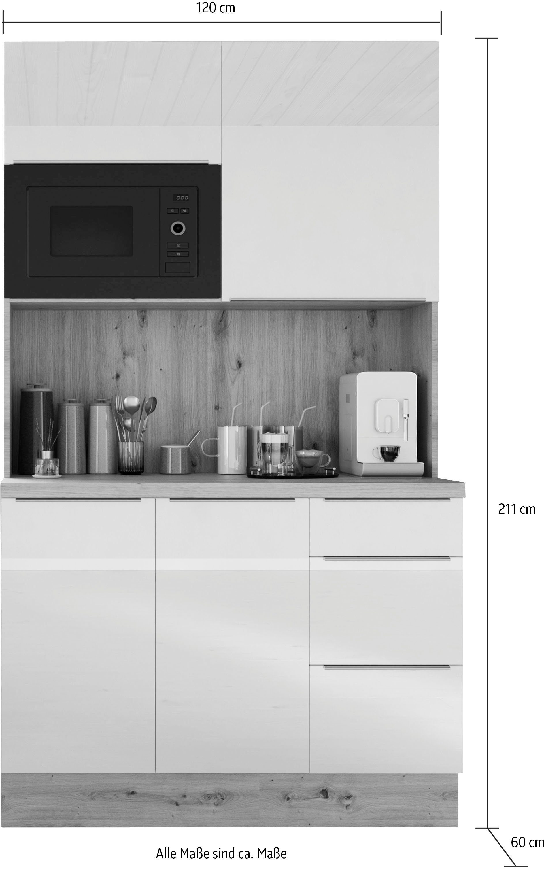 RESPEKTA Buffetkast Safado uit de Marleen serie Breedte 120 cm, met soft-close, in exclusieve configuratie voor OTTO
