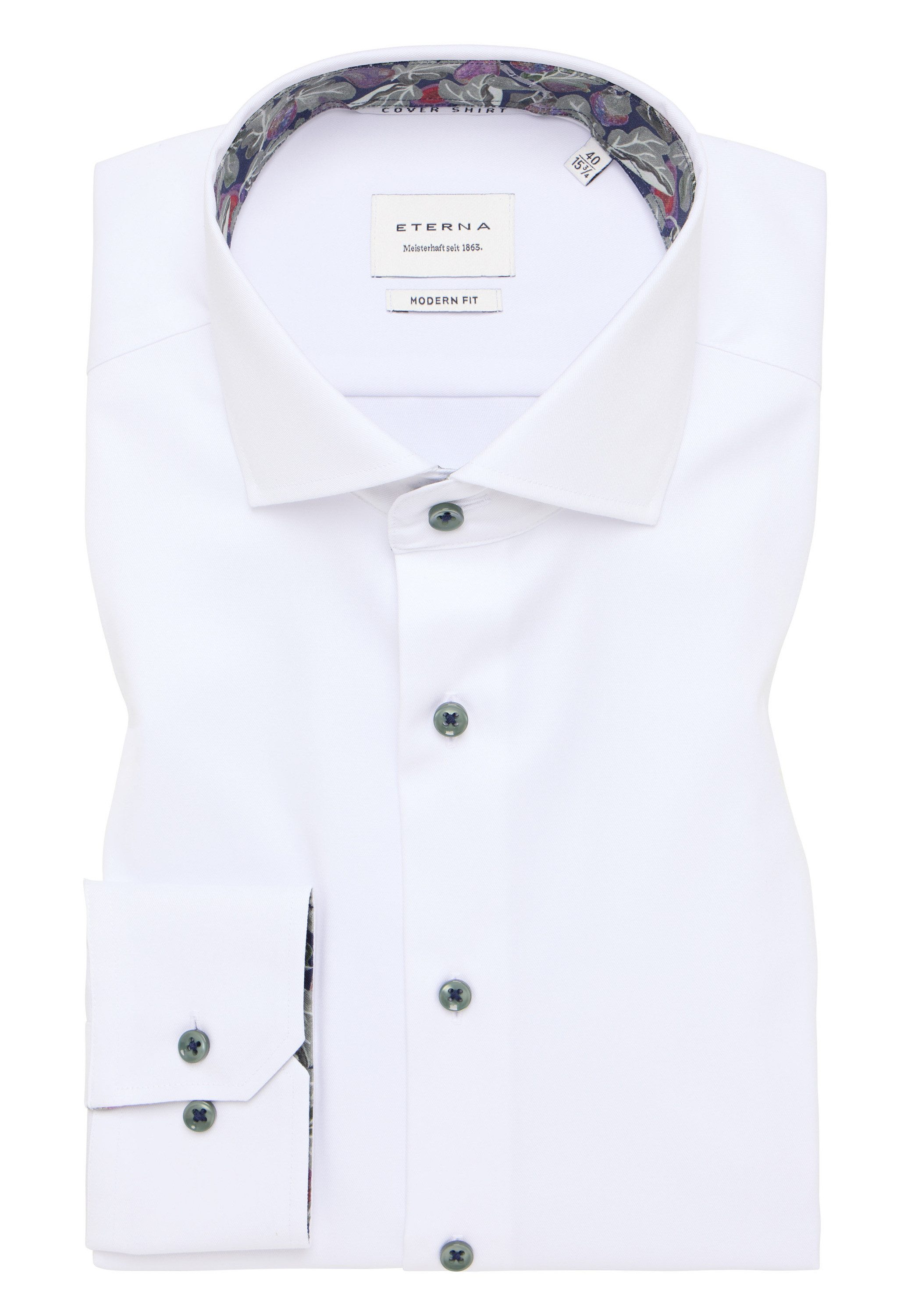 Eterna Overhemd met lange mouwen MODERN FIT NON IRON (strijkvrij)
