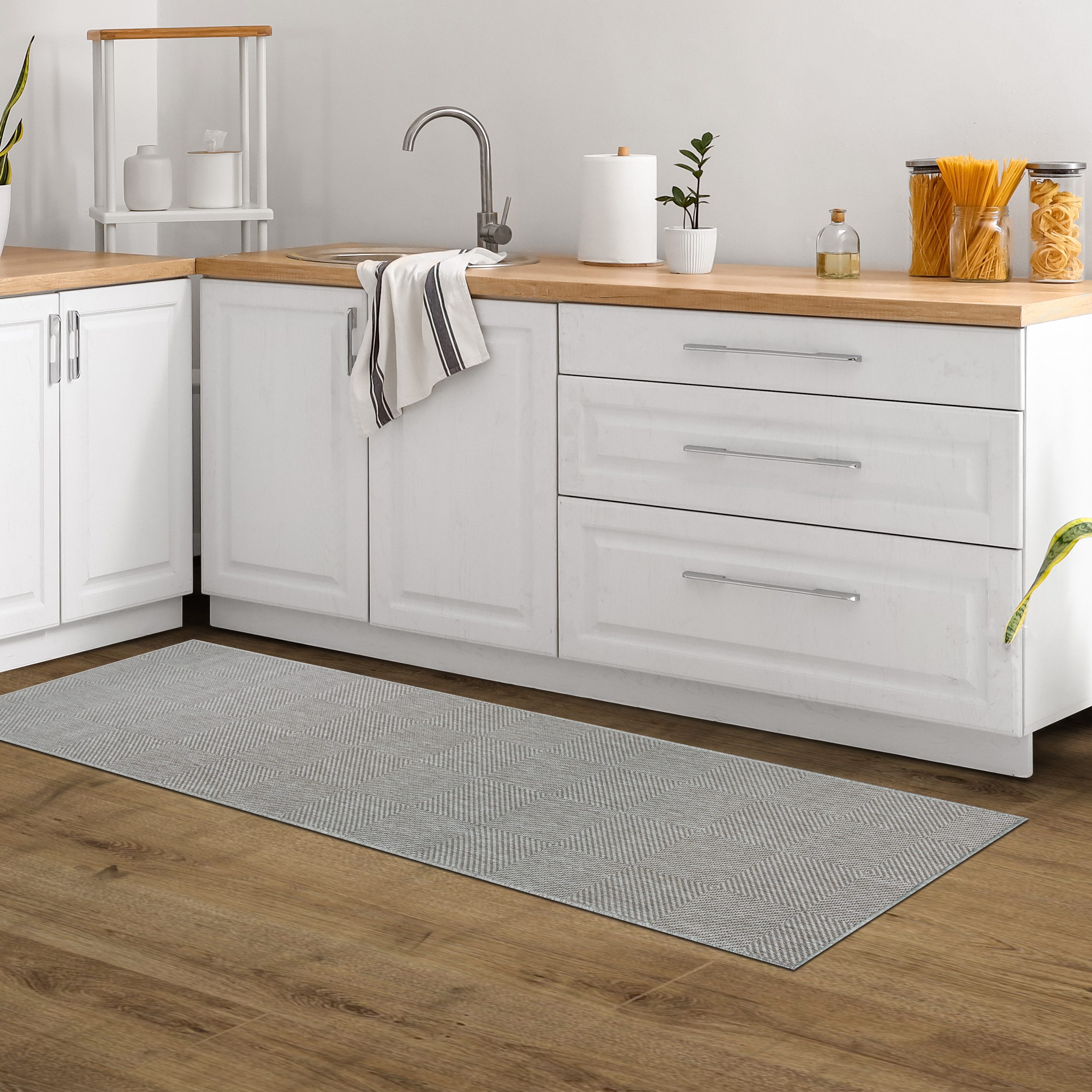 my home Vloerkleed Anna is ook als loper verkrijgbaar Geschikt voor binnen en buiten, sisal-look, weerbestendig & uv-bestendig