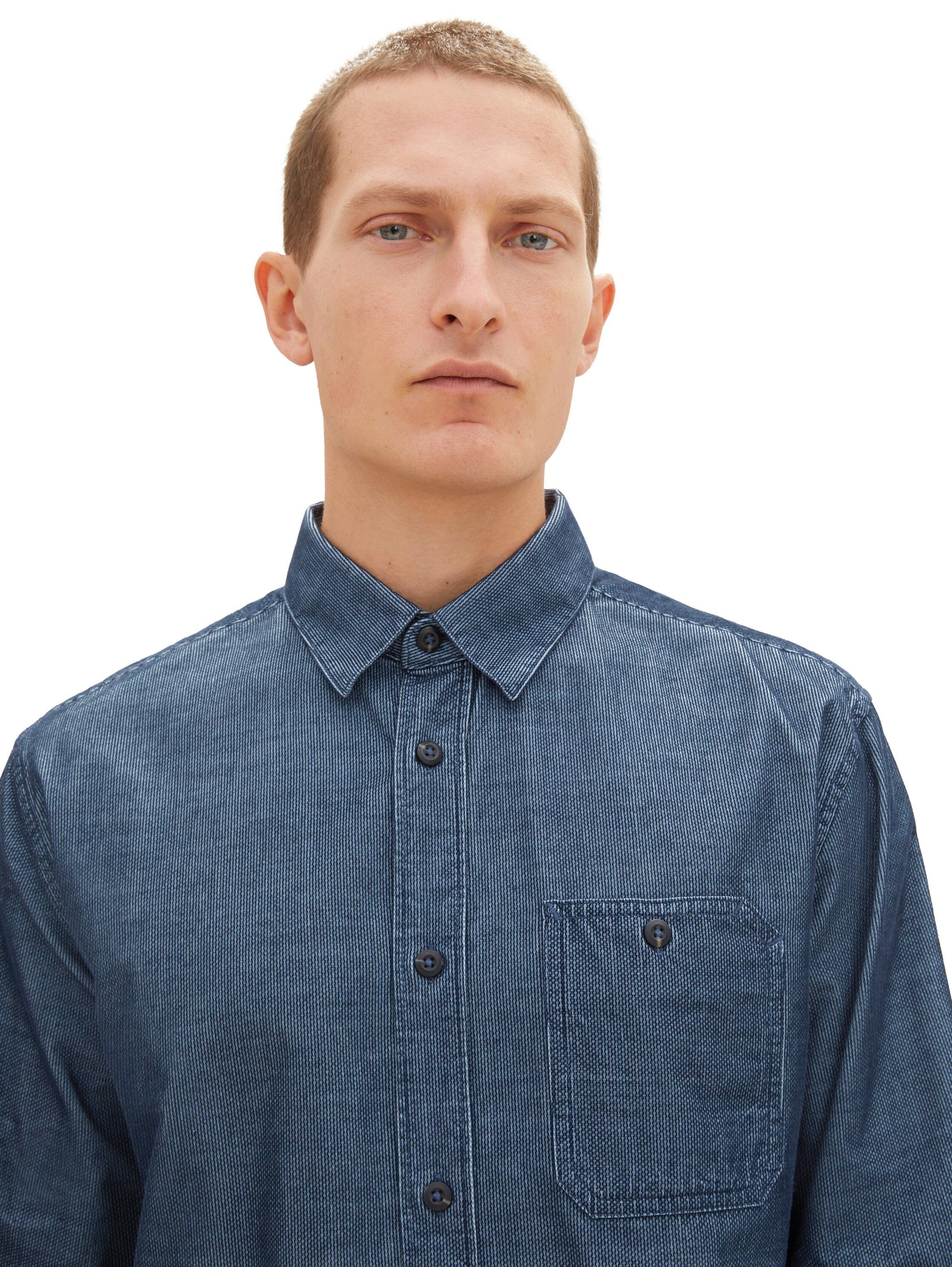 Tom Tailor Overhemd met lange mouwen in fijne cordlook