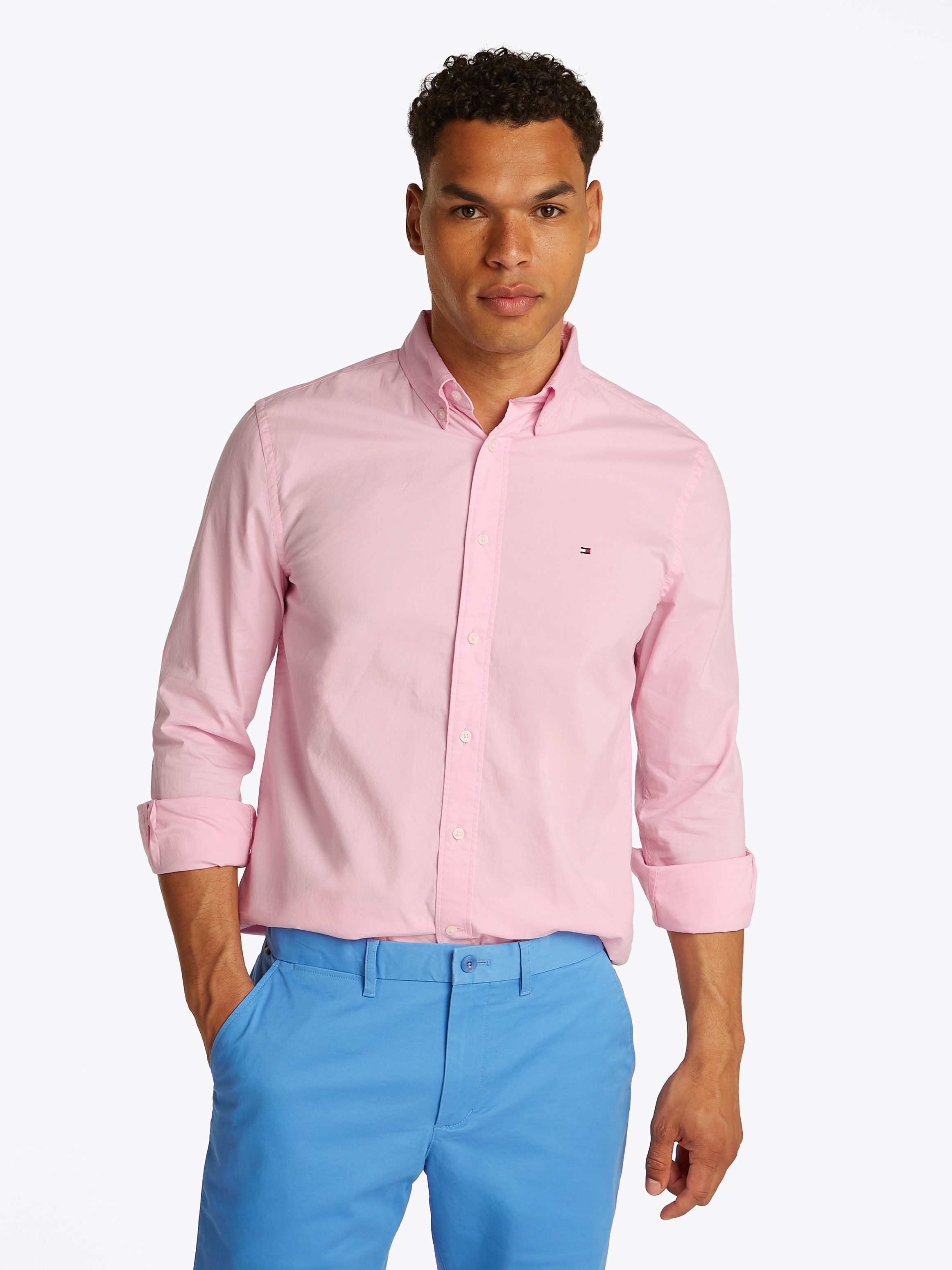 Tommy Hilfiger Businessoverhemd FLEX POPLIN SOLID RF SHIRT 1