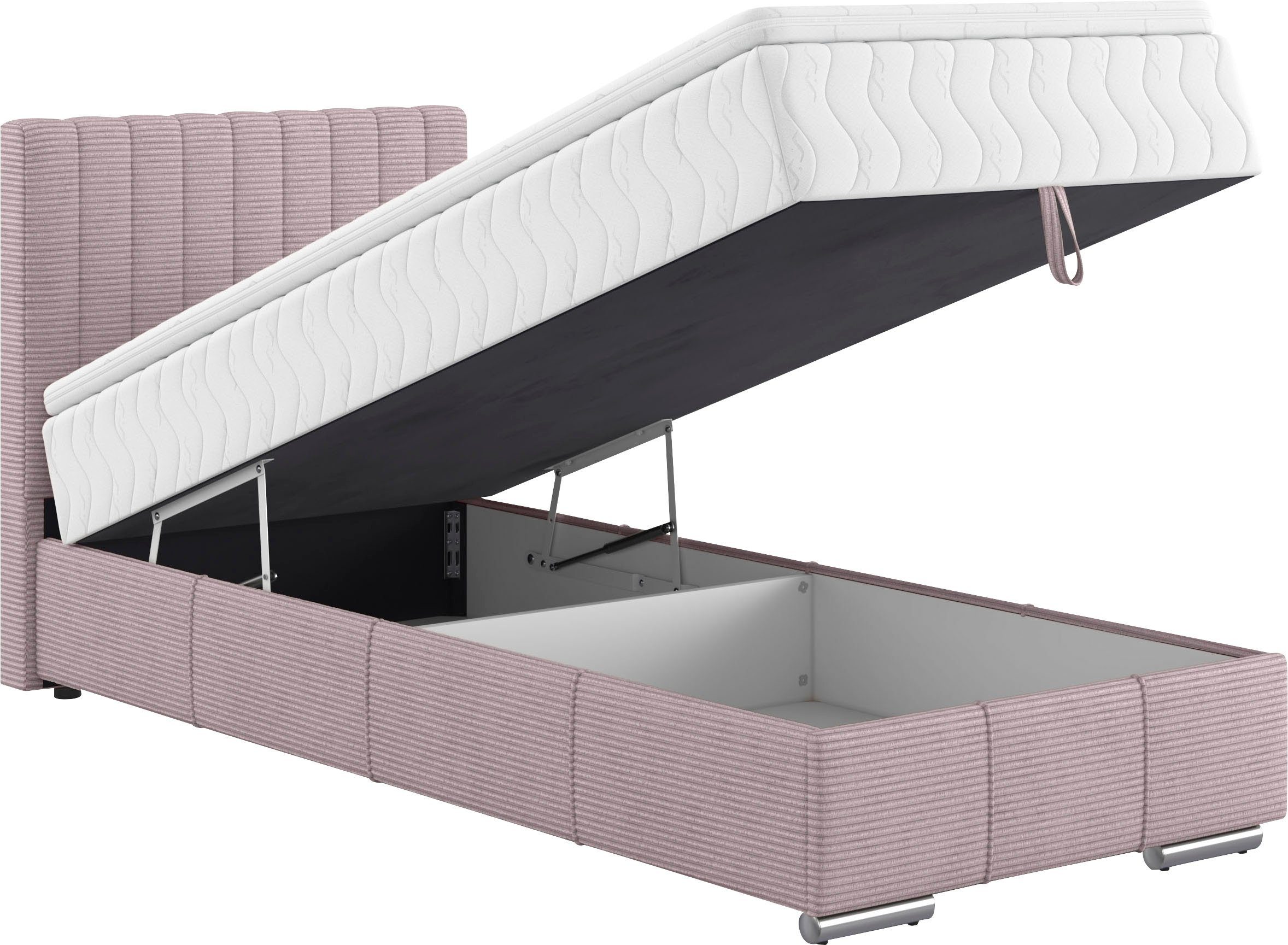 Mr. Couch Boxspring Thor met bedbodem, incl. matras, topverkoper Topmatras en sierkussen, in verschillende hardheden beschikbaar
