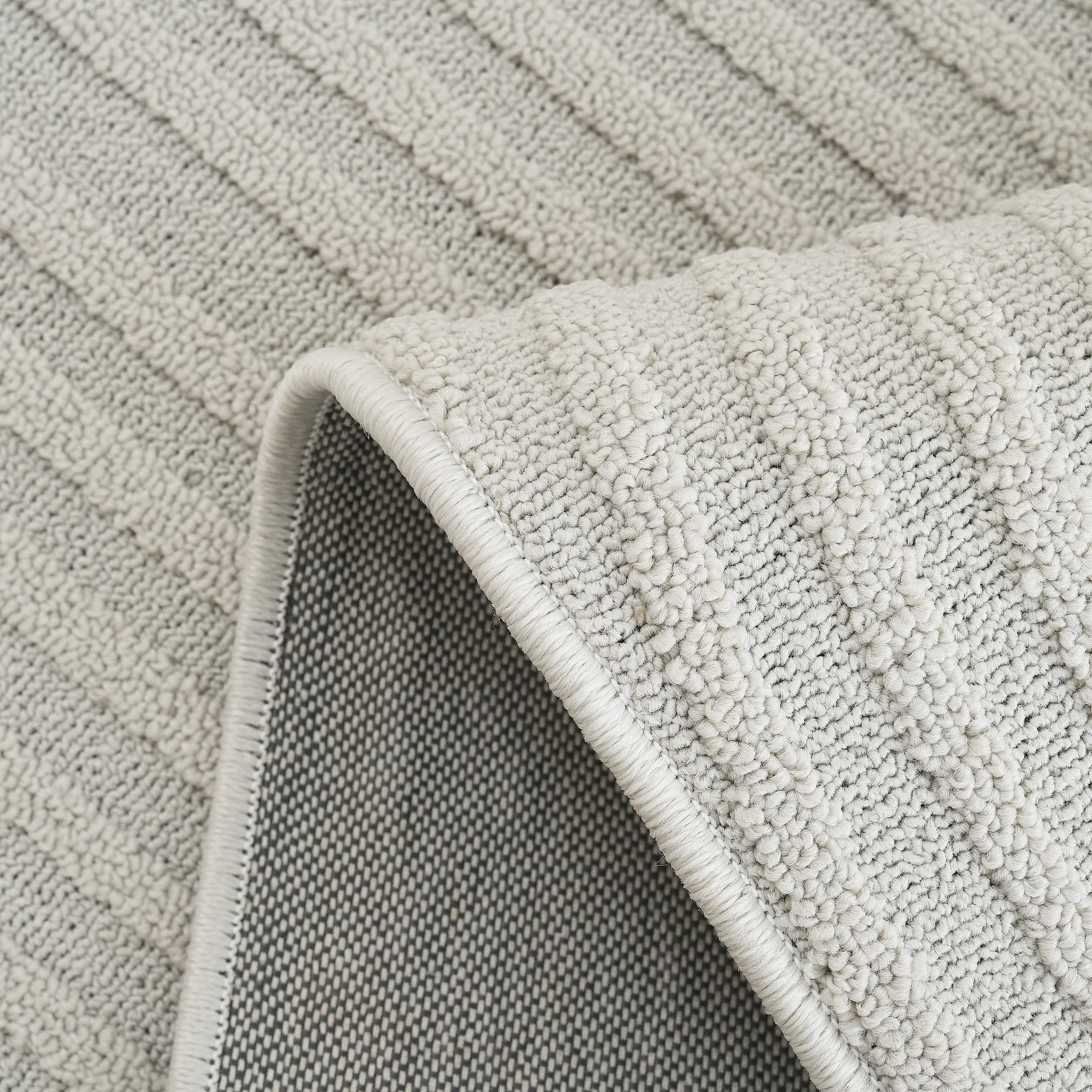 my home Vloerkleed Jola hoog-laag ontwerp, Scandi-look, Zen Boho, modern, 3D, woonkamer, slaapkamer, waterafstotend
