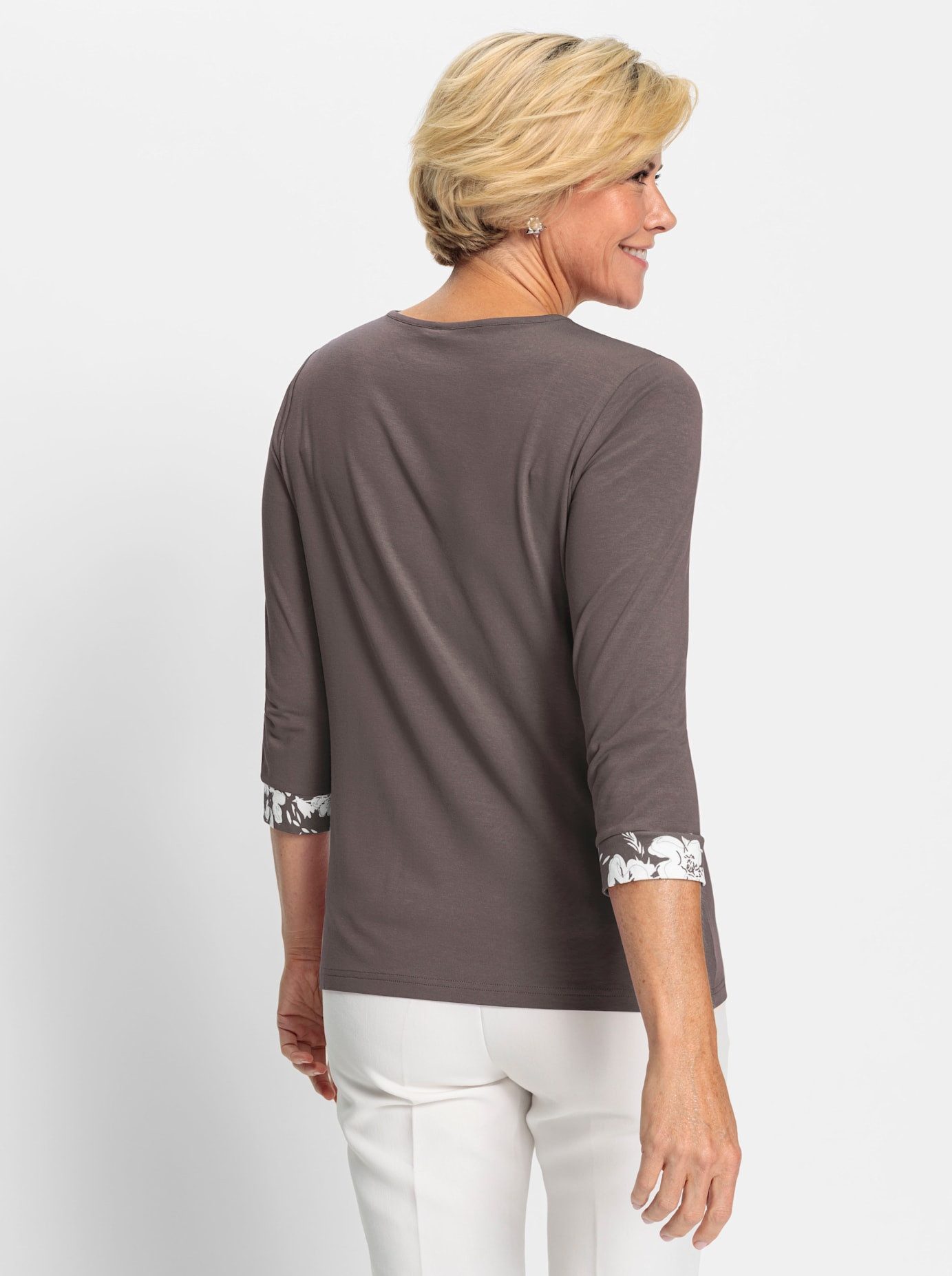 Classic Shirt met 3 4 mouwen Shirt (1-delig)