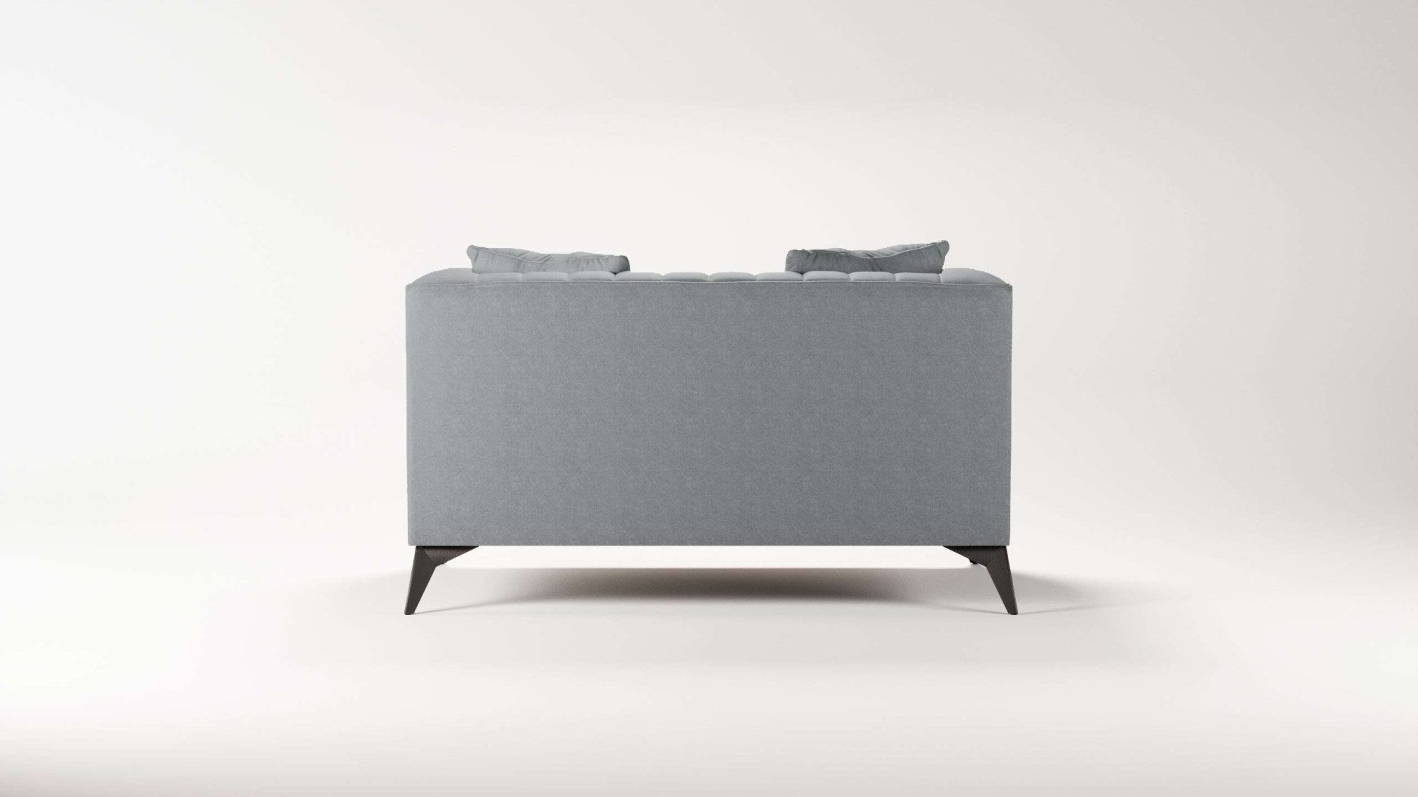 Places of Style Loveseat MATTHEW loungestoel, afmetingen B/D/H: 130/86/74 cm incl. sierkussen, fijne stiksels in de rug, belastbaar tot 200kg