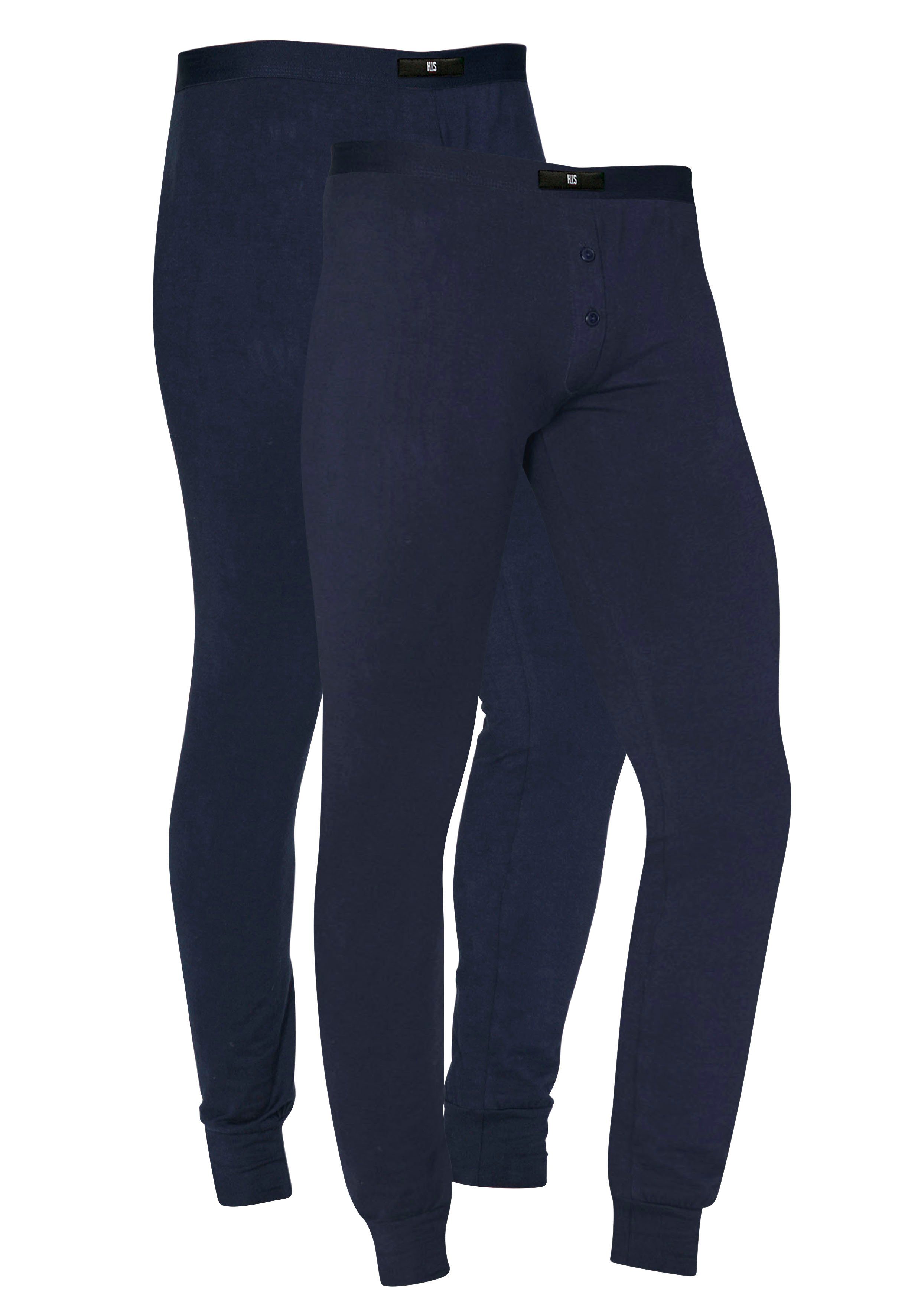 H.I.S Lange onderbroek met boord onder aan de pijpen (set, 2 stuks)