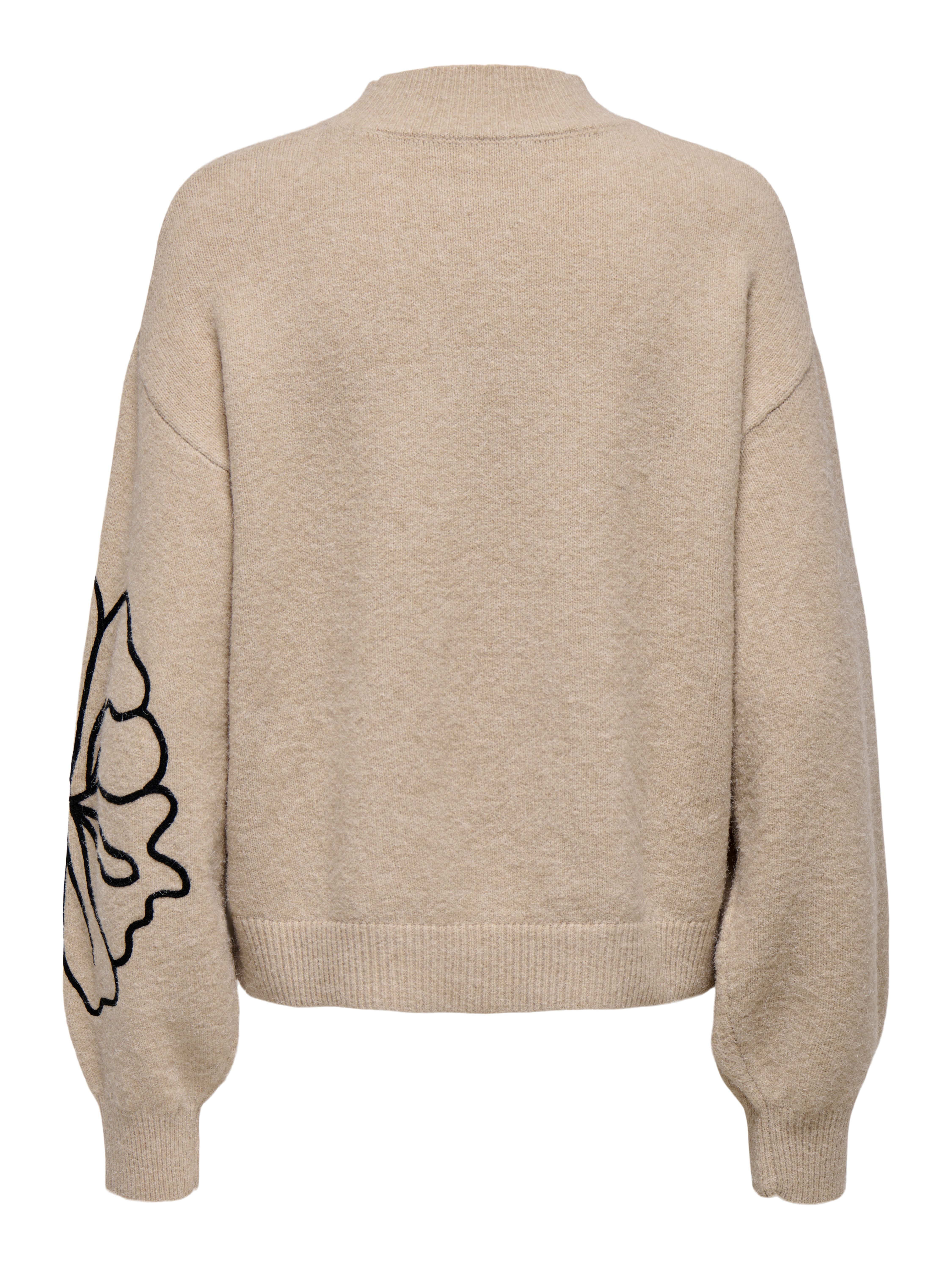 JDY Gebreide trui JDYJELLA L/S FLOWER PULLOVER KNT NOOS