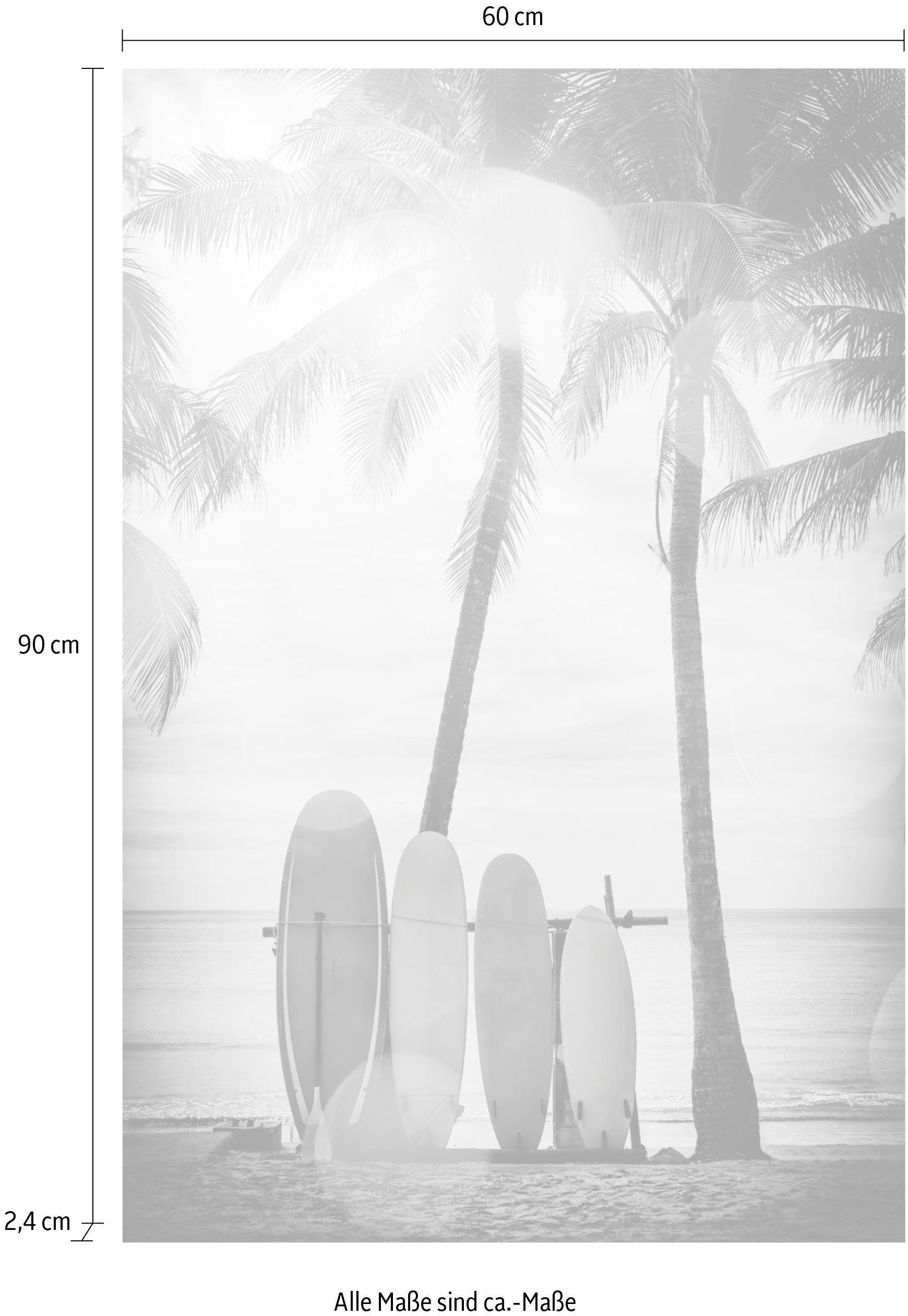 queence Artprint op acrylglas Surfboards Fine Art-print in galeriekwaliteit