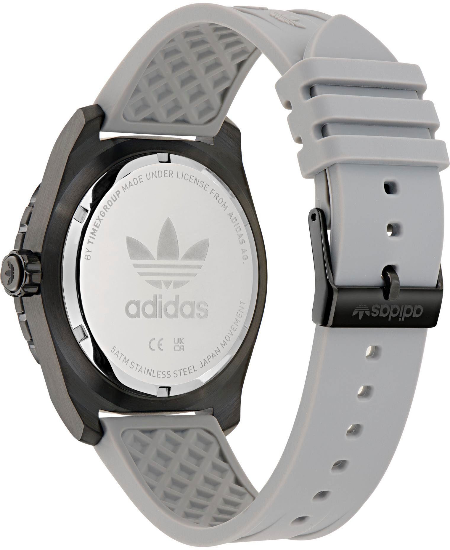 adidas Originals Kwartshorloge DISCOVERER ONE Polshorloge, heren, dames, siliconen band, waterafstotend tot 5 bar
