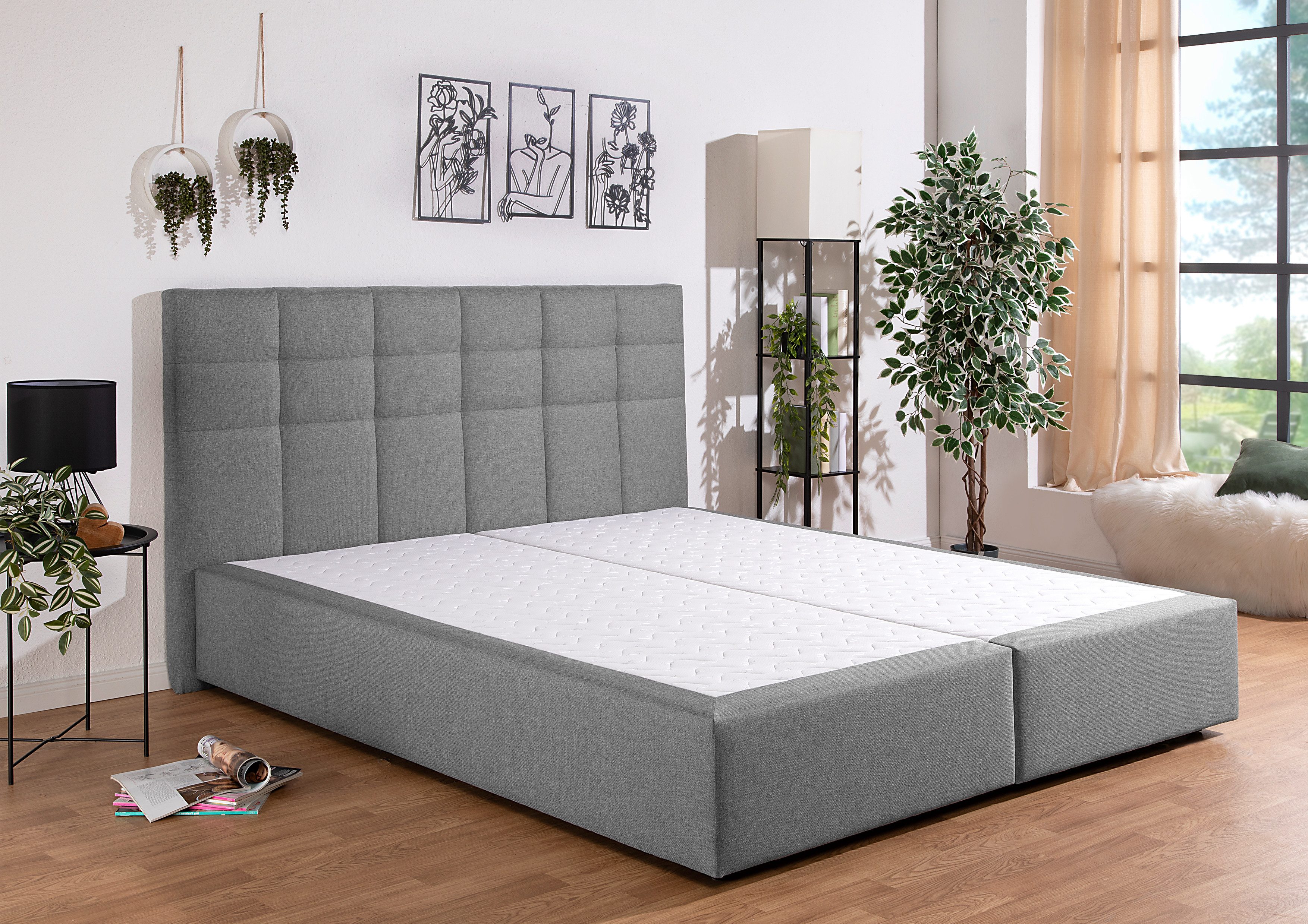 INOSIGN Boxspring OVALO optioneel met bedbox, verkrijgbaar in h2, h3 & h4