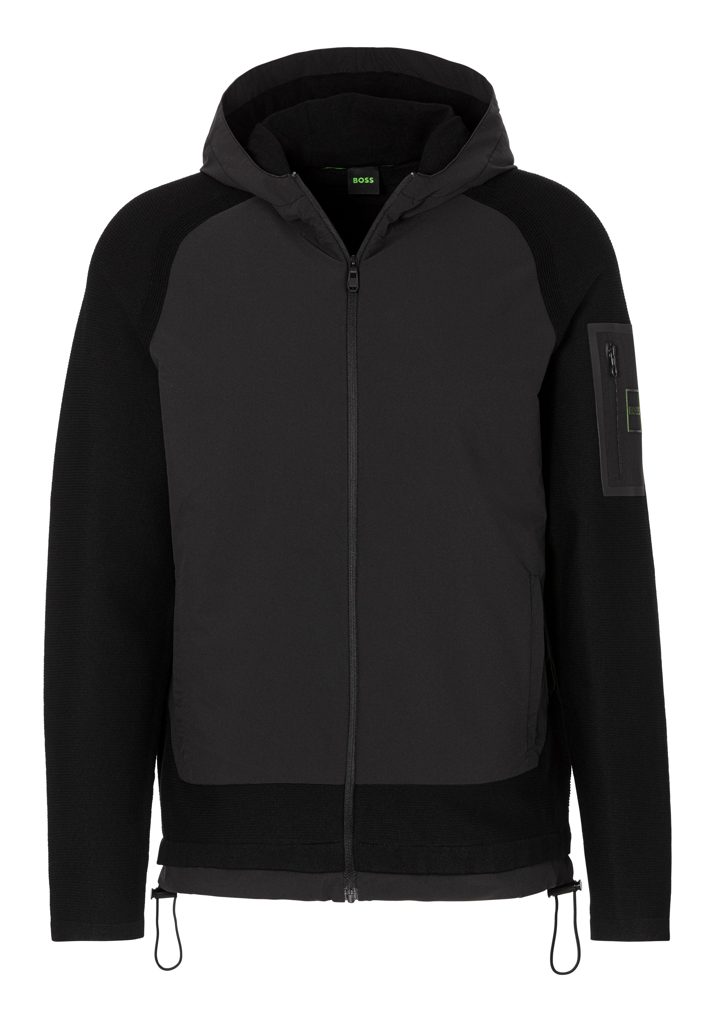 BOSS GREEN Outdoorjack Modak met contrasterende armzak