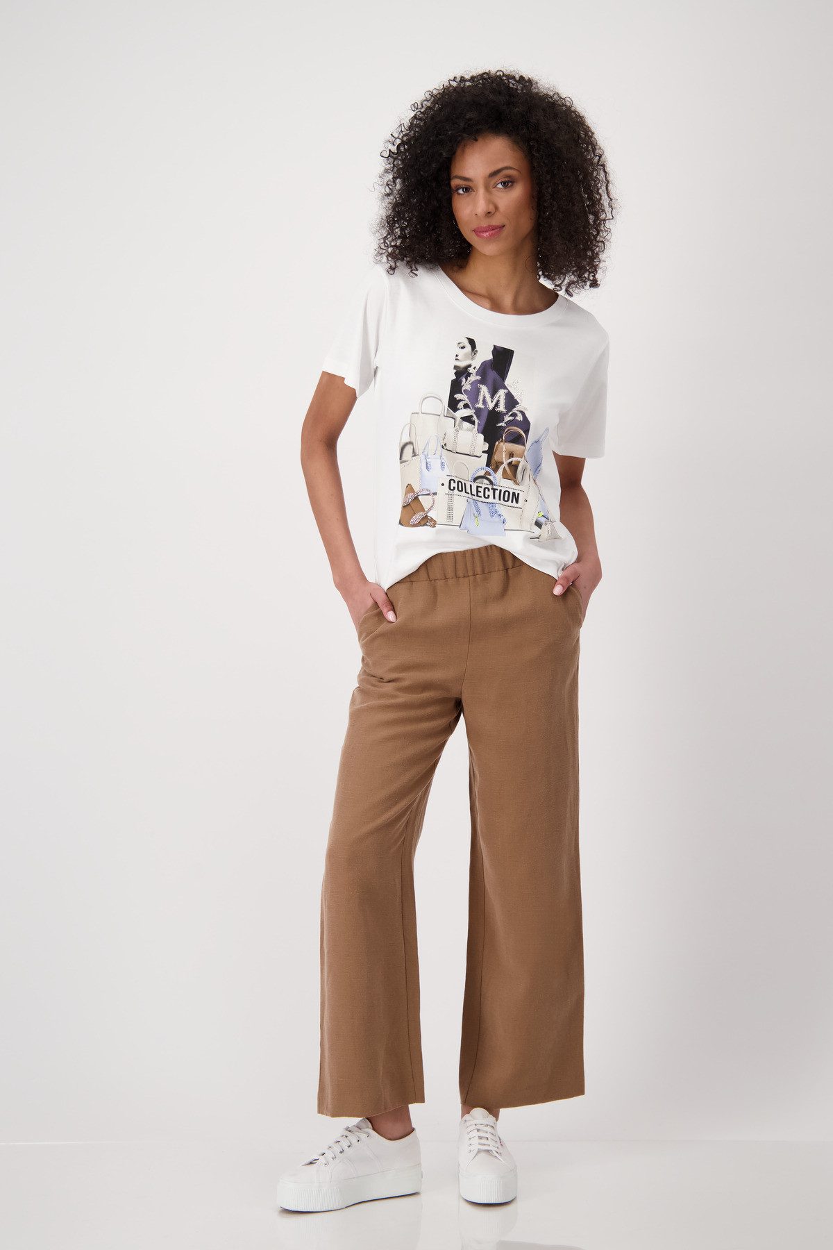 Monari Shirt met korte mouwen Shirt zakken