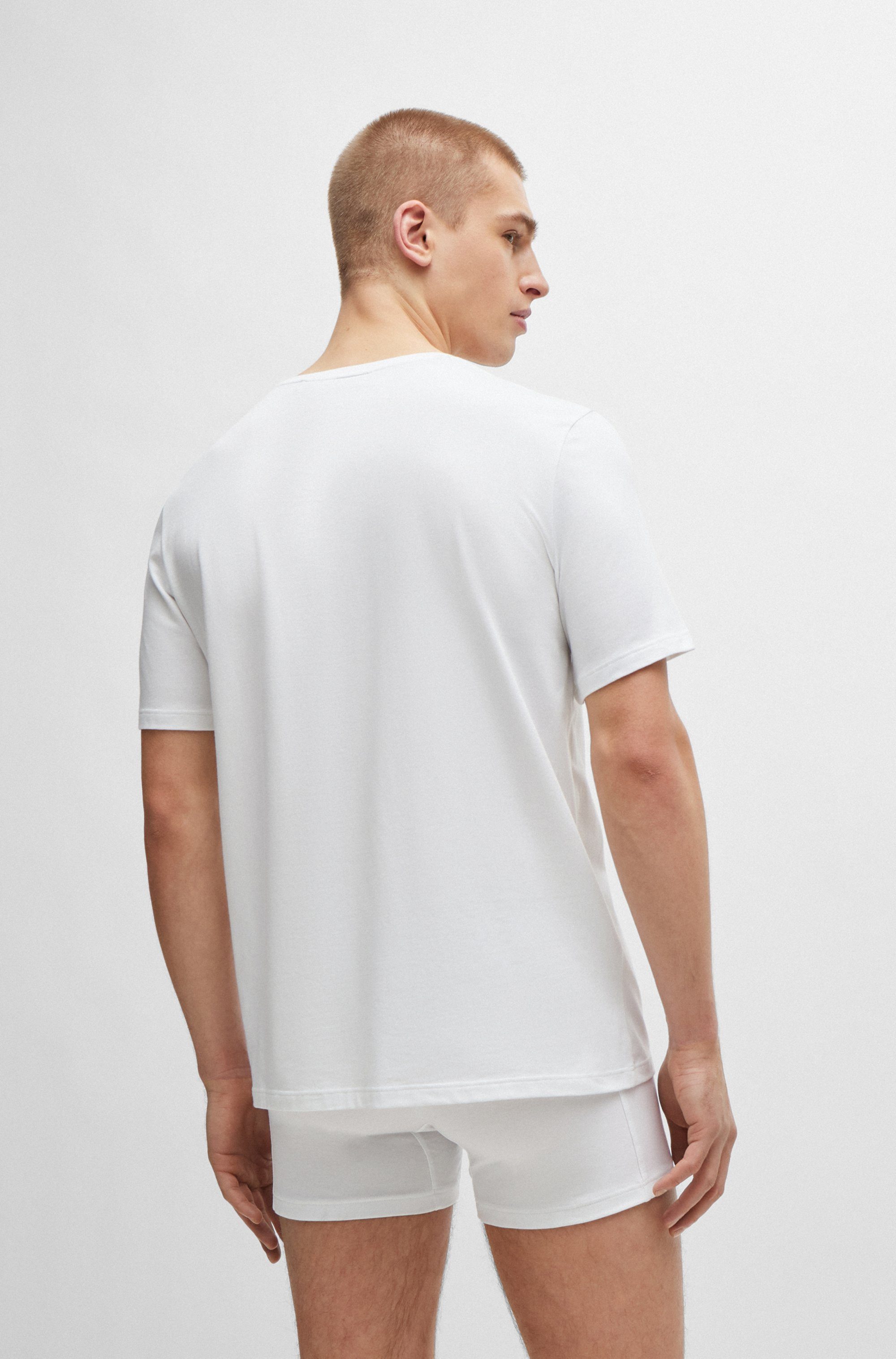 BOSS T-shirt Mix&Match T-Shirt R met boss-borduursel op de borst