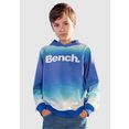 bench. hoodie in verlopende kleuren blauw