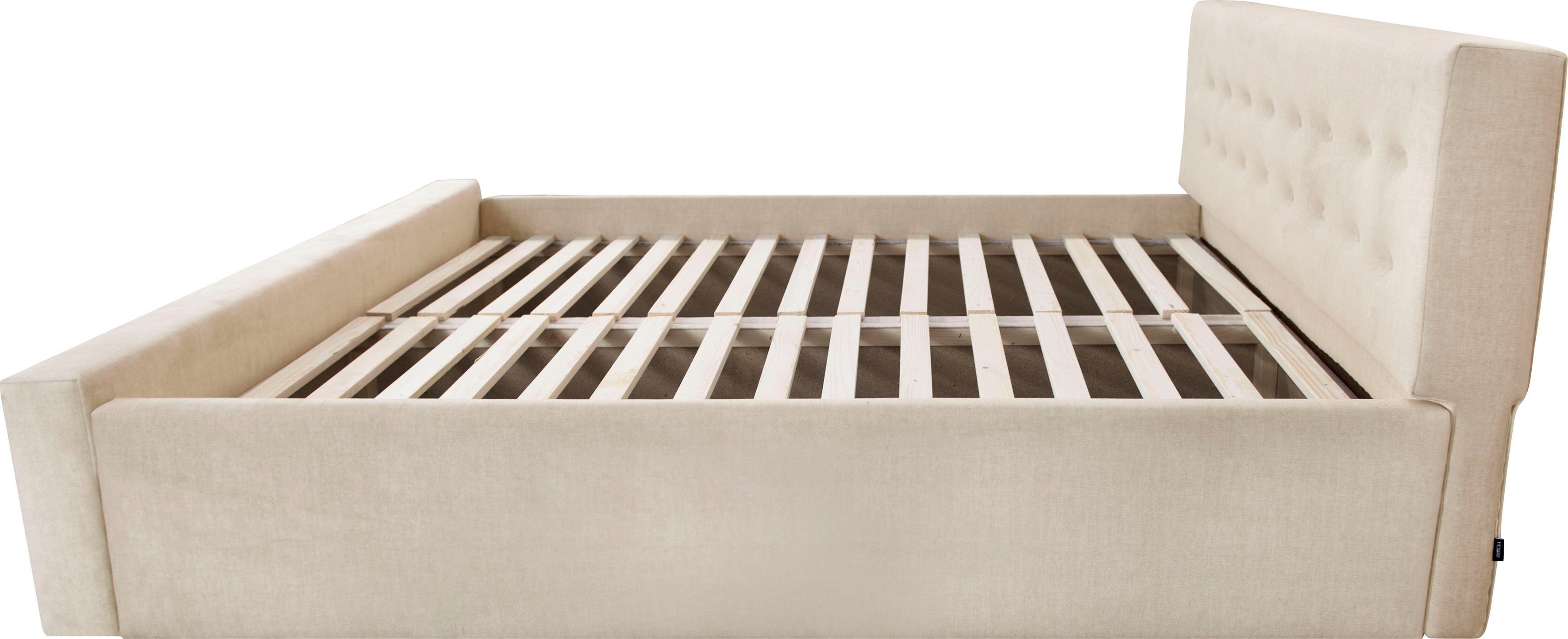 Home affaire Gestoffeerd bed Vaine in 5 breedten, ook in lengte 220 cm, incl. lattenrol