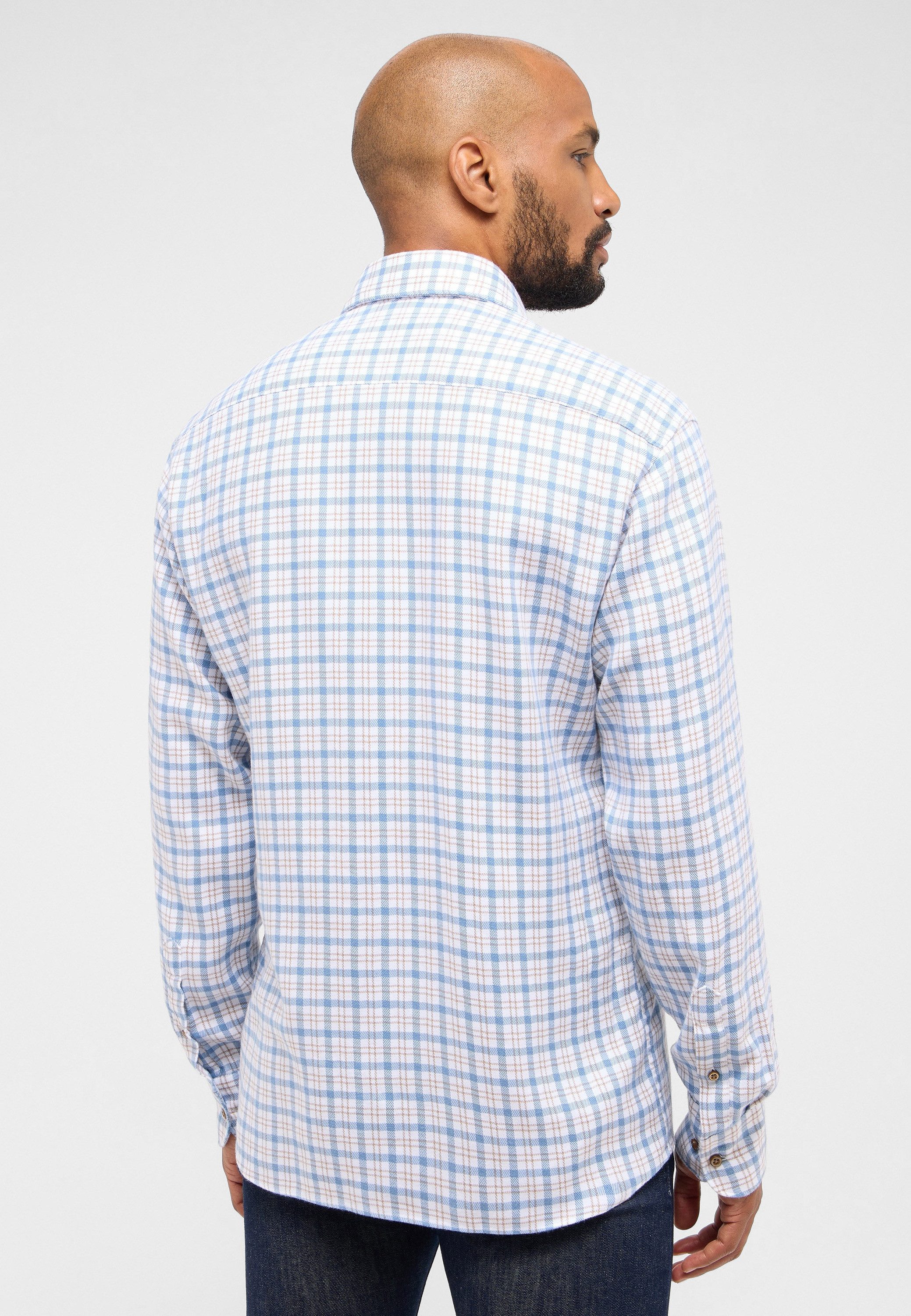 Eterna Overhemd met lange mouwen MODERN FIT EASY IRON (gemakkelijk te strijken)