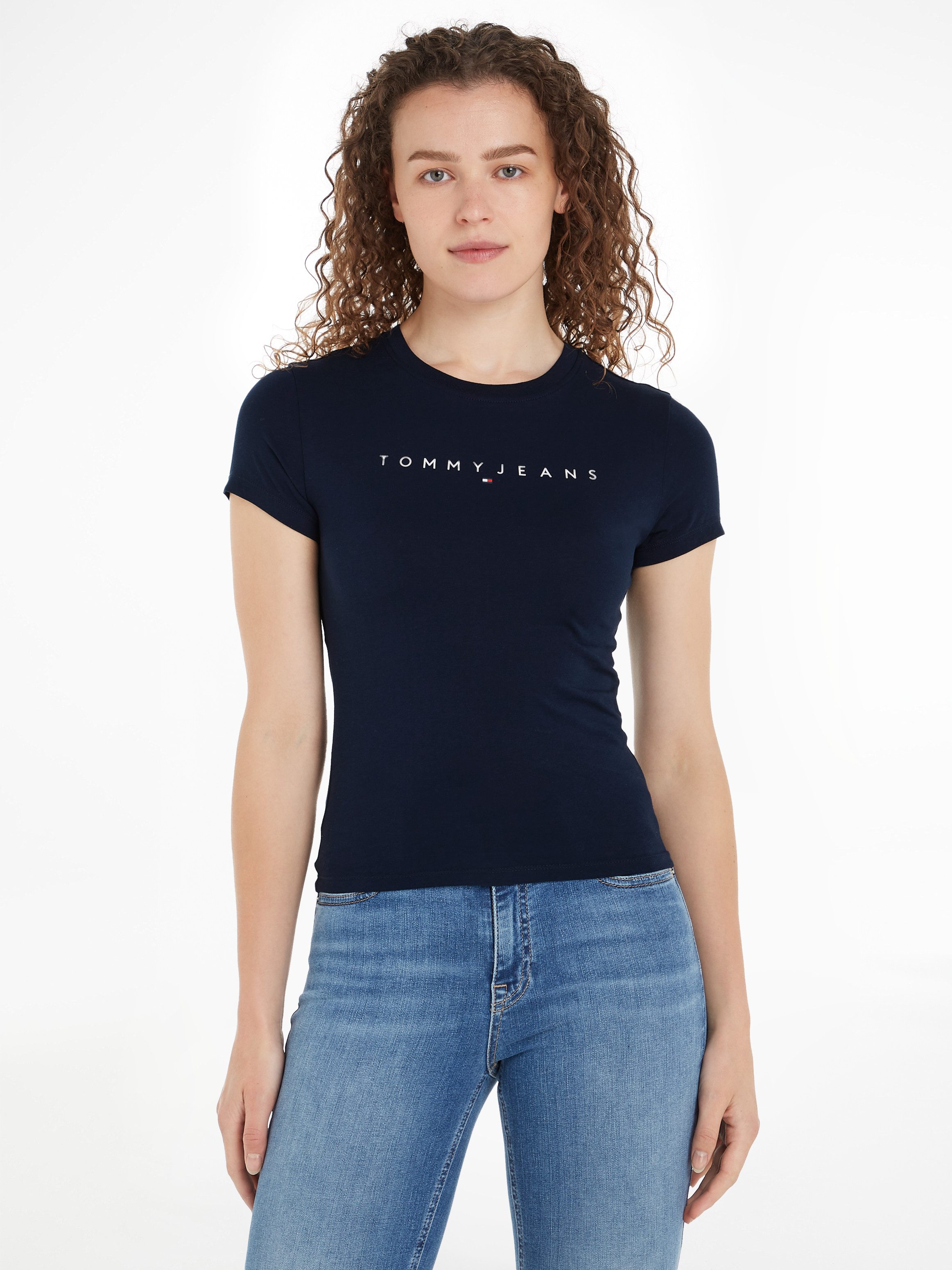 Tommy Jeans Curve T-shirt TJW SLIM LINEAR TEE EXT