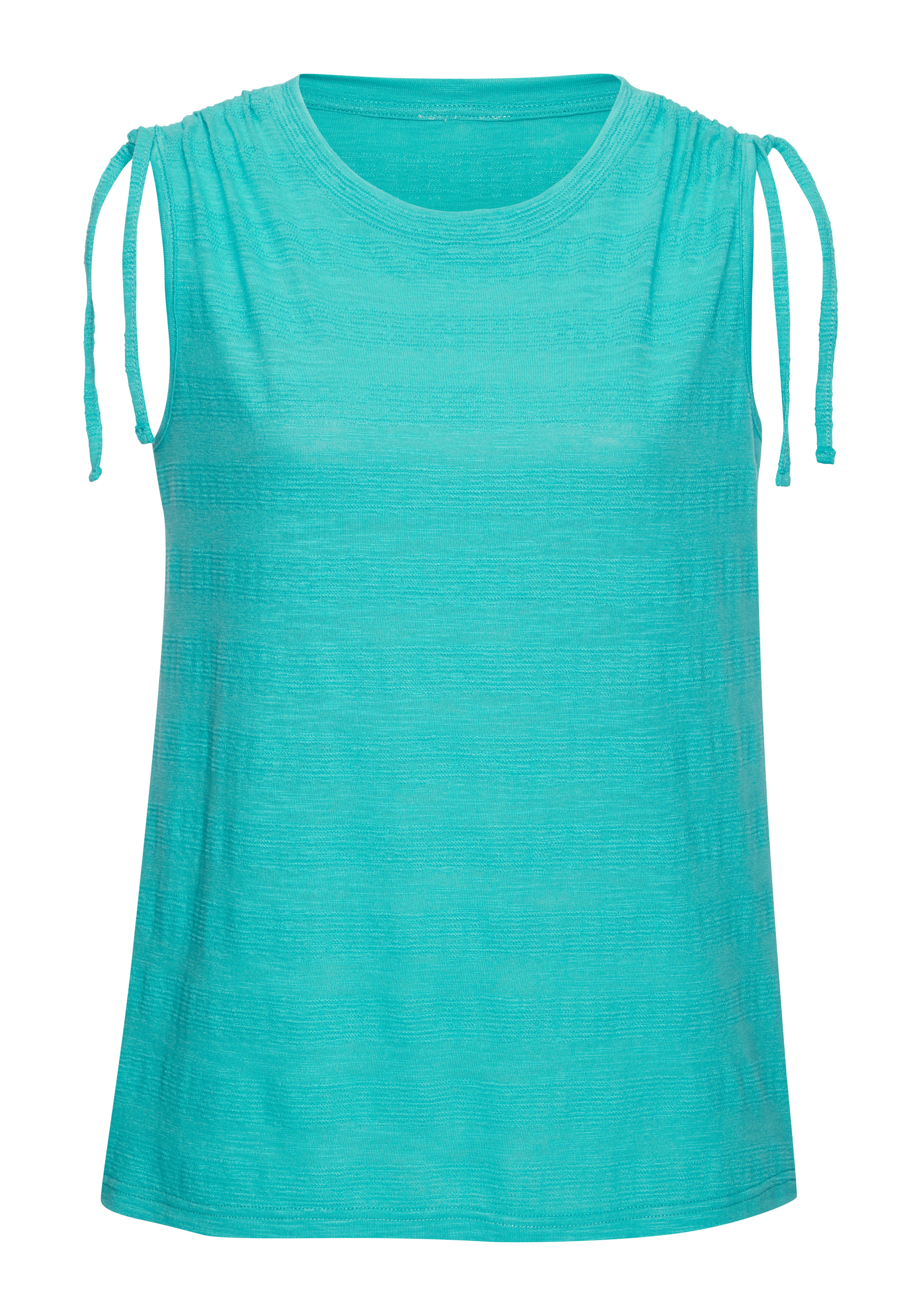 Vivance Tanktop Met verstelbare rimpeling op de schouder van onderhoudsvriendelijke kwaliteit met katoen (Set van 2)